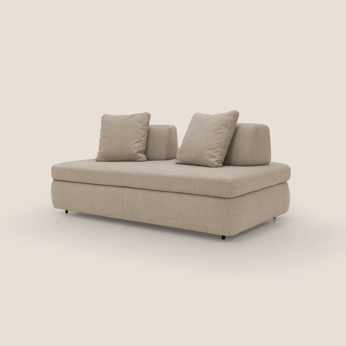 Gransasso Divano letto matrimoniale dal DESIGN innovativo in tessuto impermeabile T03 beige - divitt.sbs