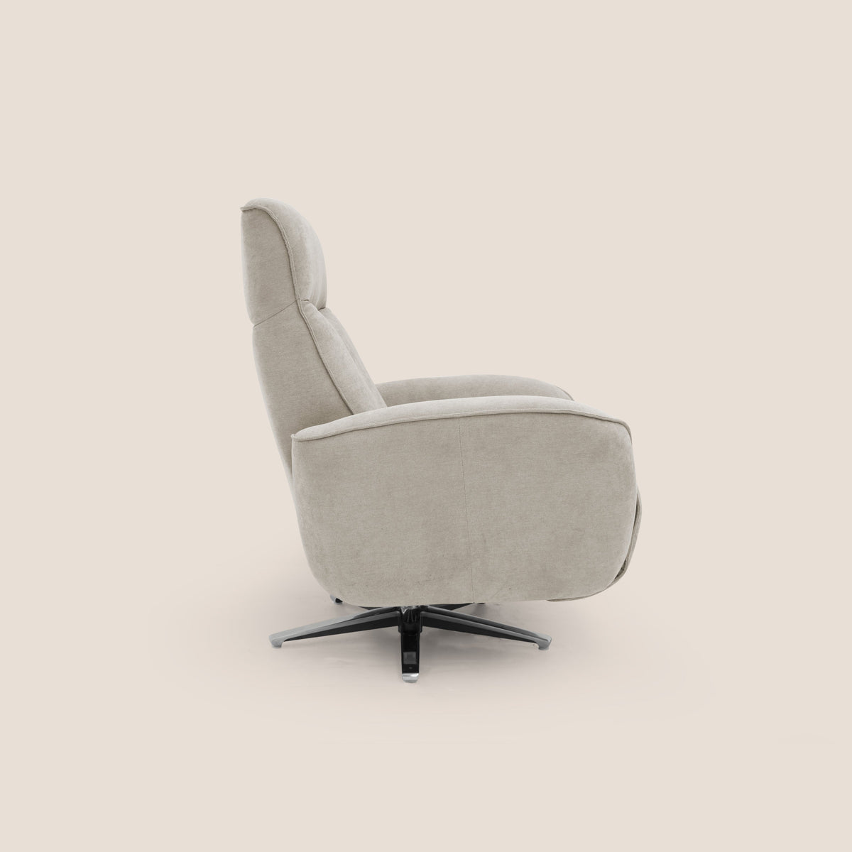 EVA Poltroncina RELAX in morbido tessuto impermeabile T02 panna - divitt.sbs