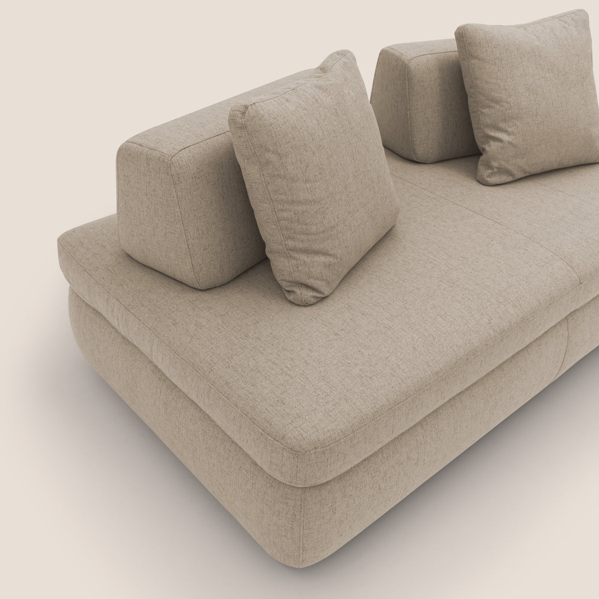 Gransasso Divano letto matrimoniale dal DESIGN innovativo in tessuto impermeabile T03 beige - divitt.sbs