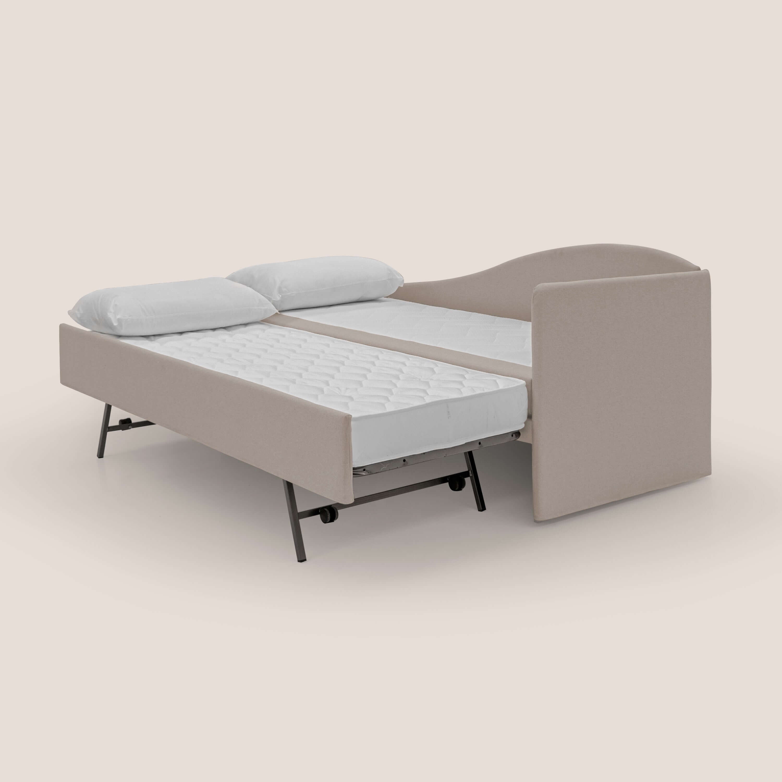 Nolo Divano duplex con doppio letto in tessuto simil cotone impermeabile T13 panna - divitt.sbs