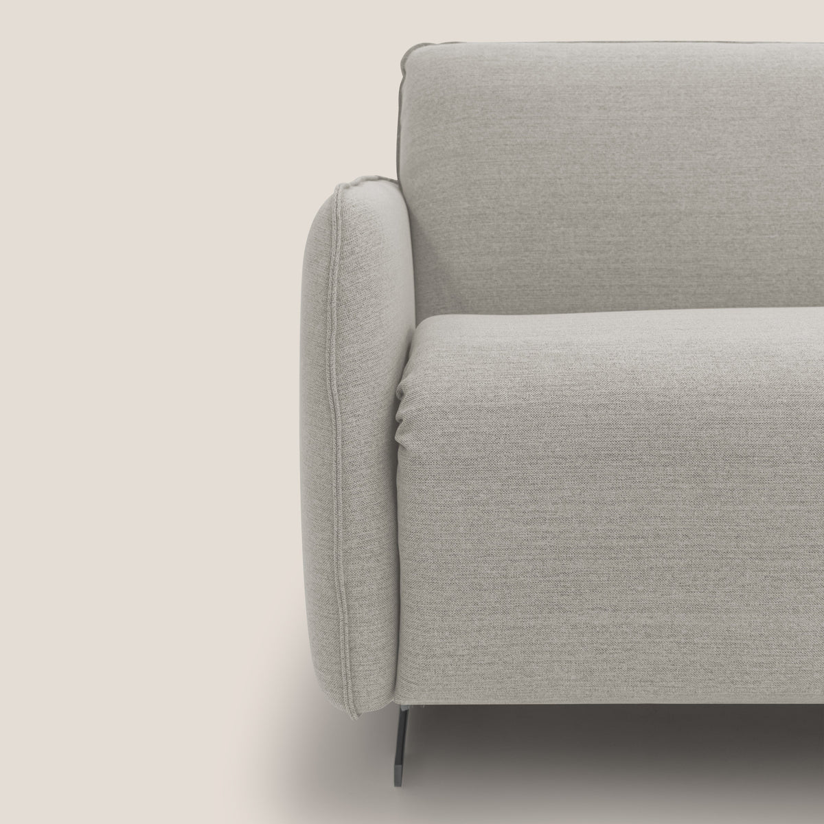 Texas Divano letto matrimoniale moderno in tessuto impermeabile T19 panna - divitt.sbs