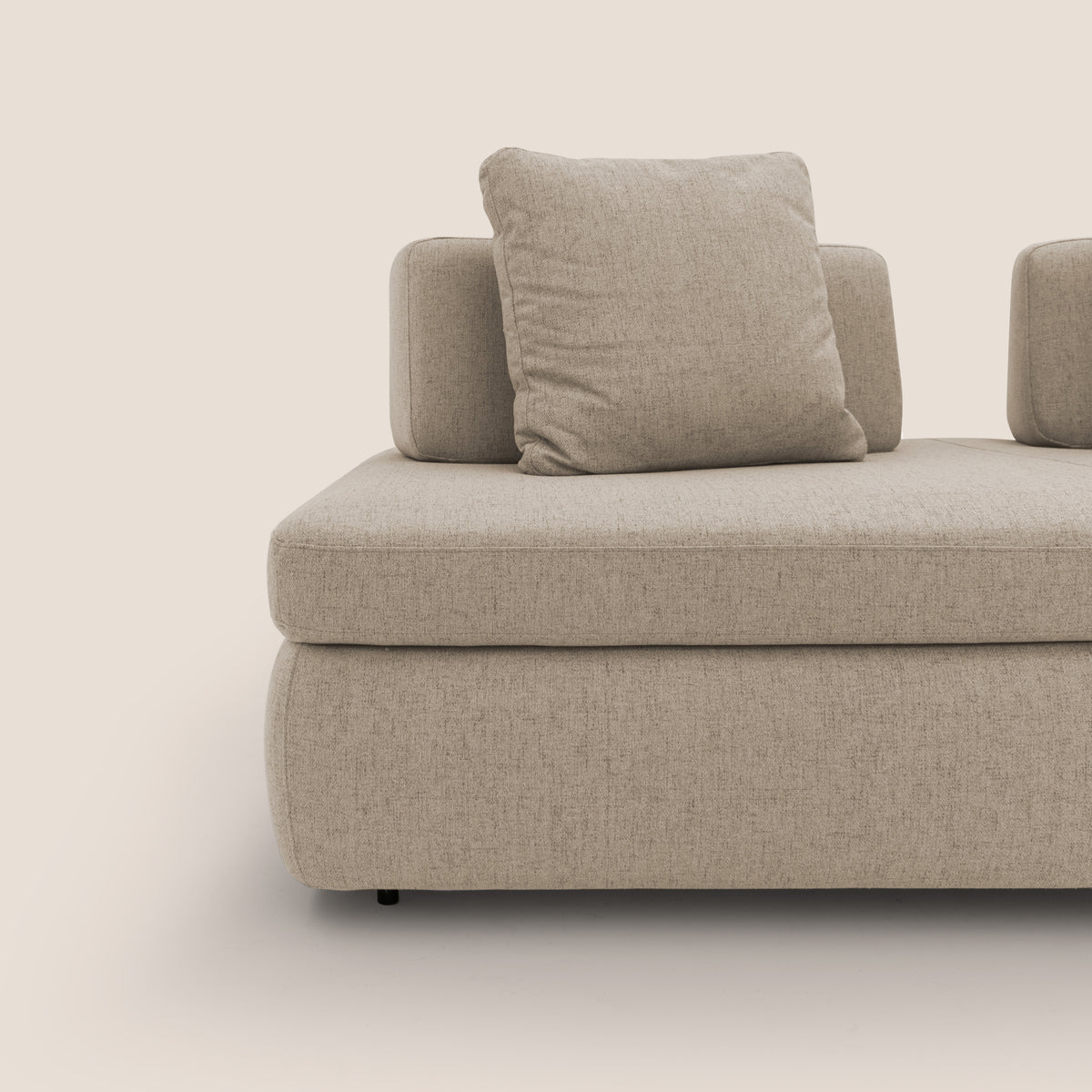 Gransasso Divano letto matrimoniale dal DESIGN innovativo in tessuto impermeabile T03 beige - divitt.sbs