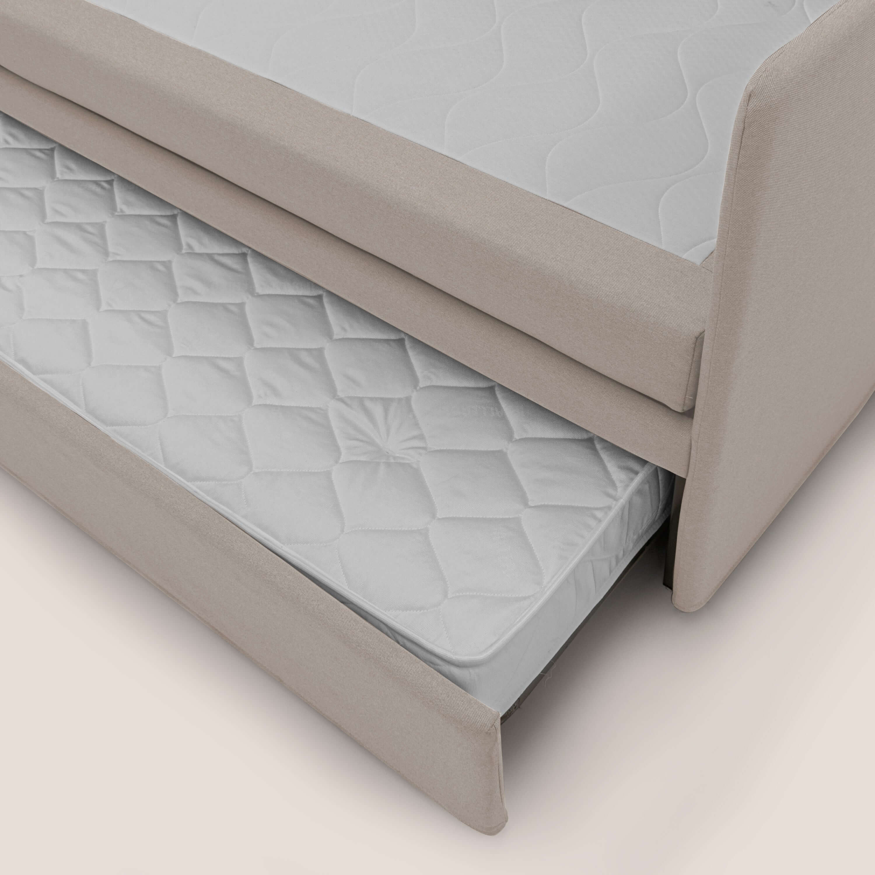 Nolo Divano duplex con doppio letto in tessuto simil cotone impermeabile T13 panna - divitt.sbs
