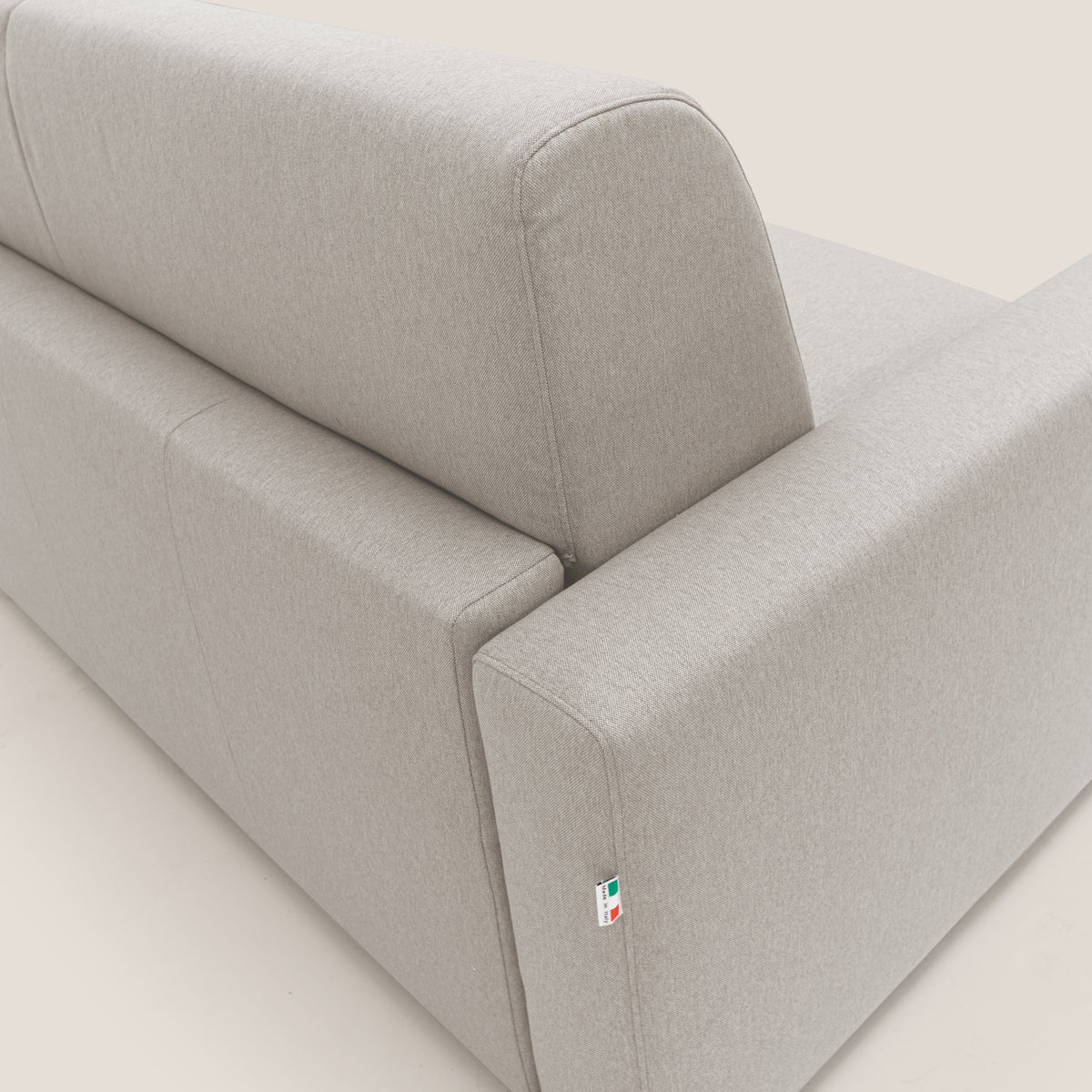 Kansas Divano letto matrimoniale alto 20 cm in tessuto impermeabile misto cotone T13 panna - divitt.sbs