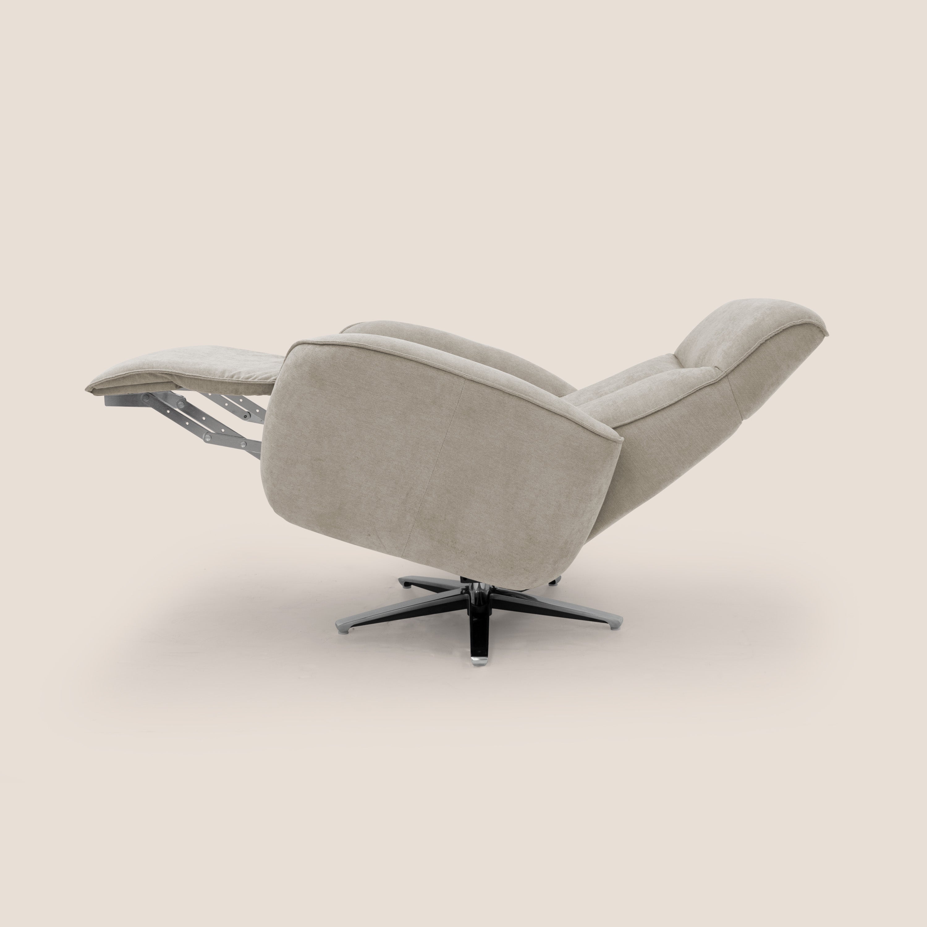 EVA Poltroncina RELAX in morbido tessuto impermeabile T02 panna - divitt.sbs