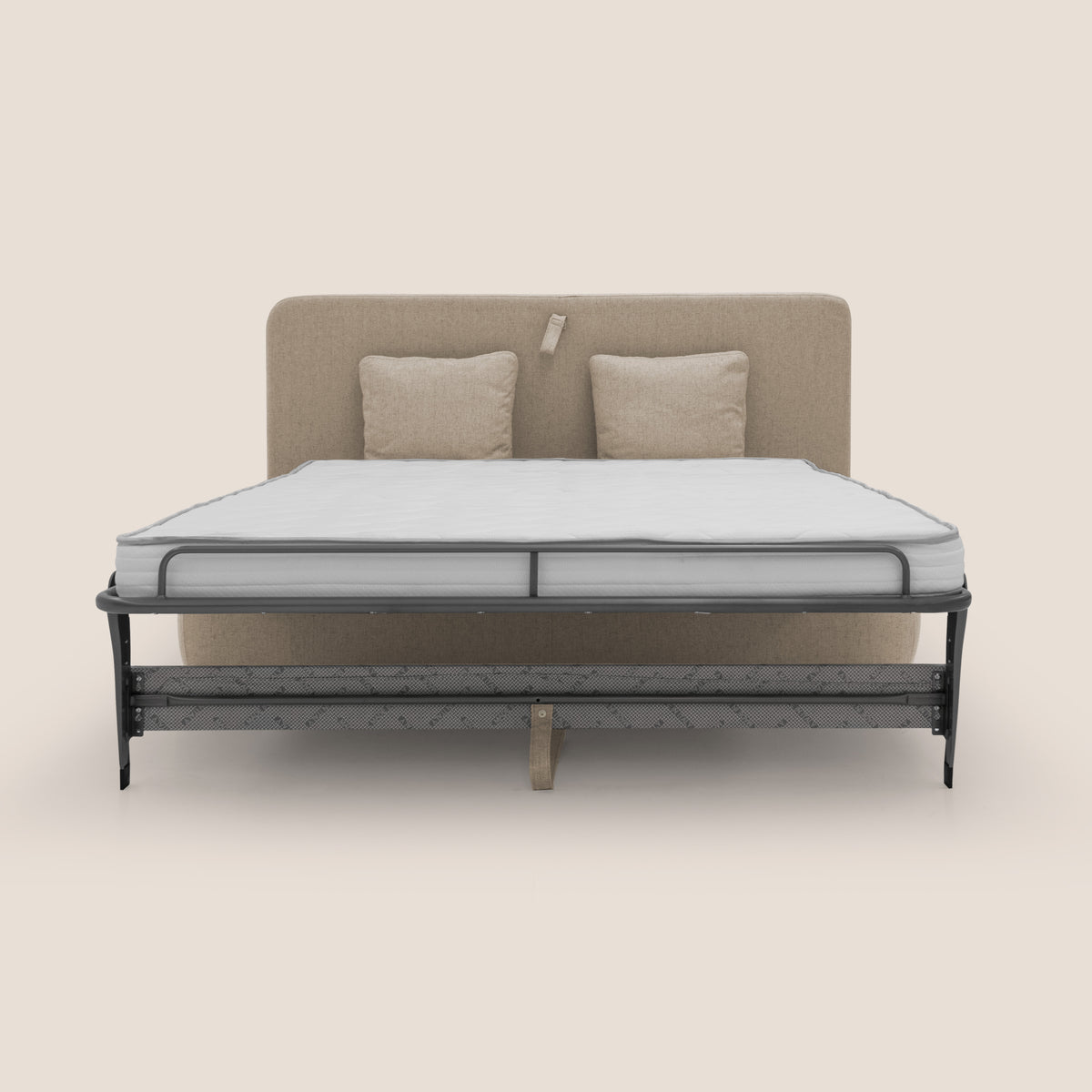 Gransasso Divano letto matrimoniale dal DESIGN innovativo in tessuto impermeabile T03 beige - divitt.sbs