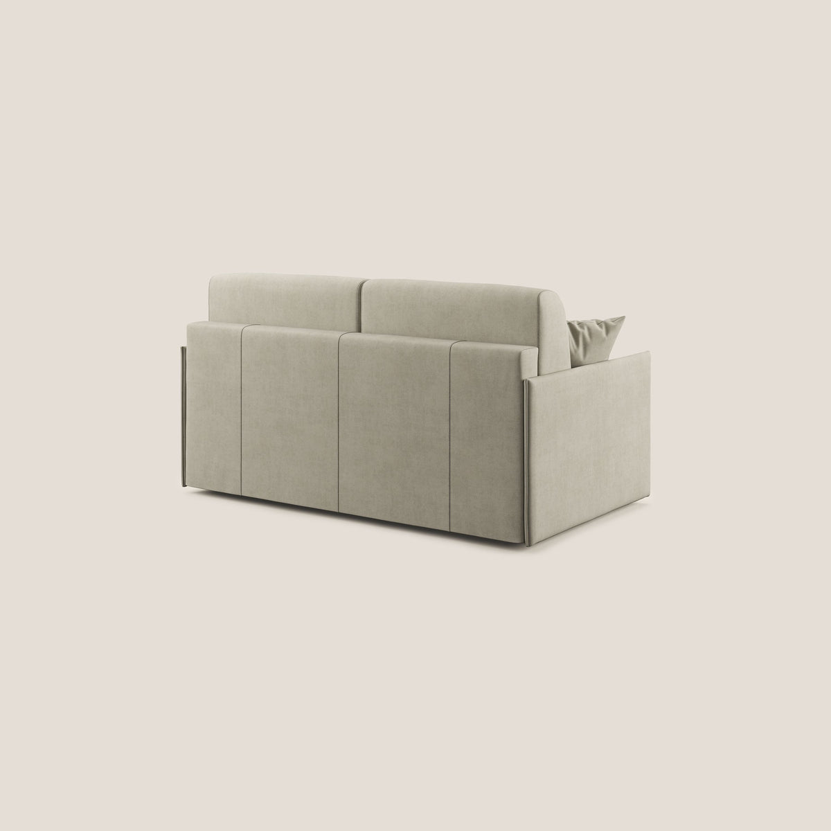 Evans Divano letto in morbido tessuto impermeabile T02 panna - divitt.sbs