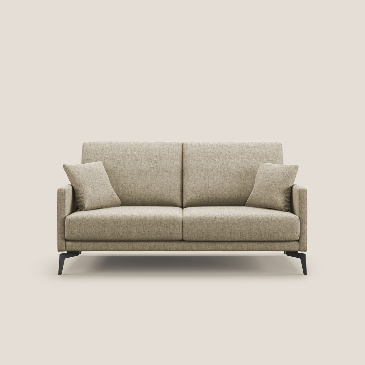 Saturno divano moderno in tessuto morbido impermeabile T03 beige - divitt.sbs