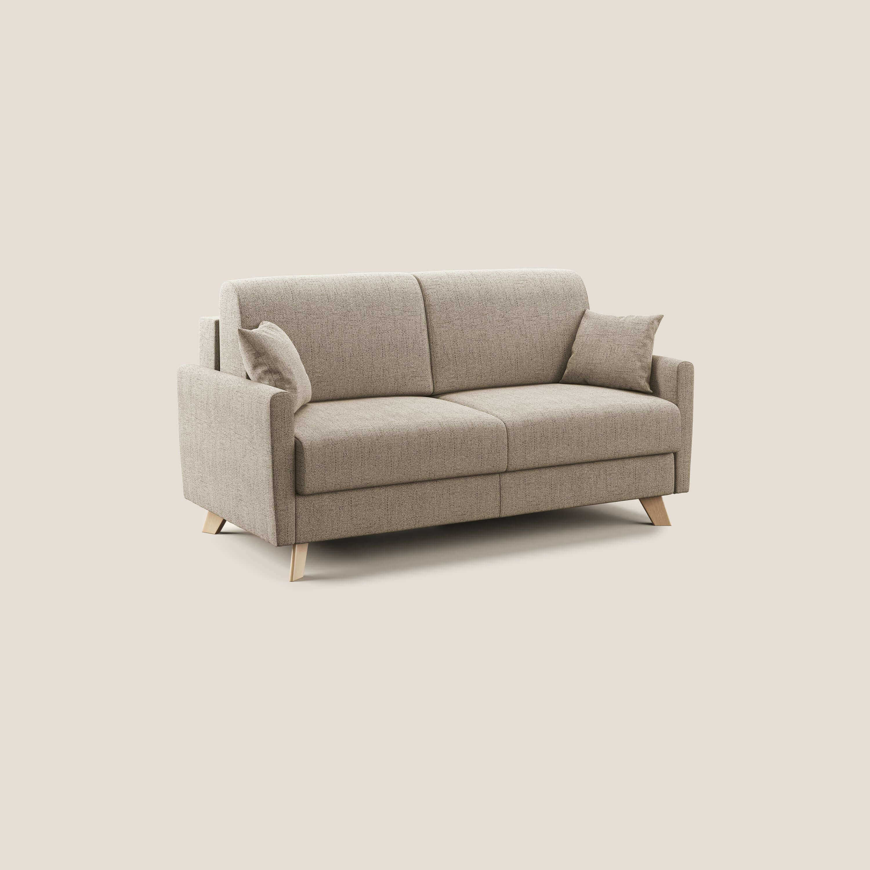 Edgar divano letto matrimoniale in tessuto felis impermeabile T03 beige - divitt.sbs