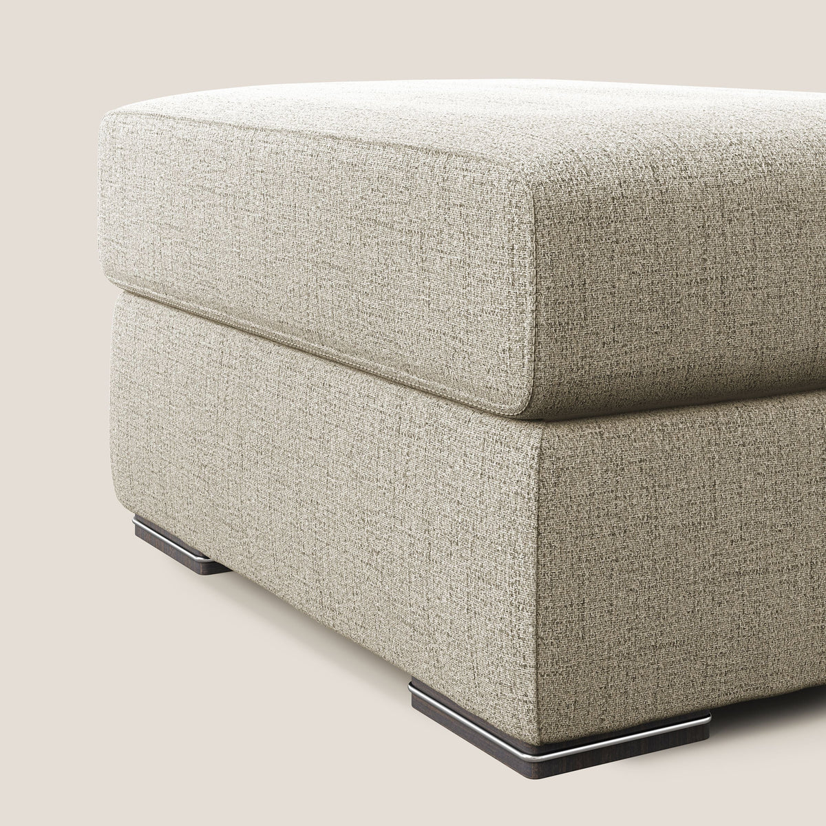 Sun pouf apribile contenitore in tessuto impermeabile fiammato T03 beige - divitt.sbs