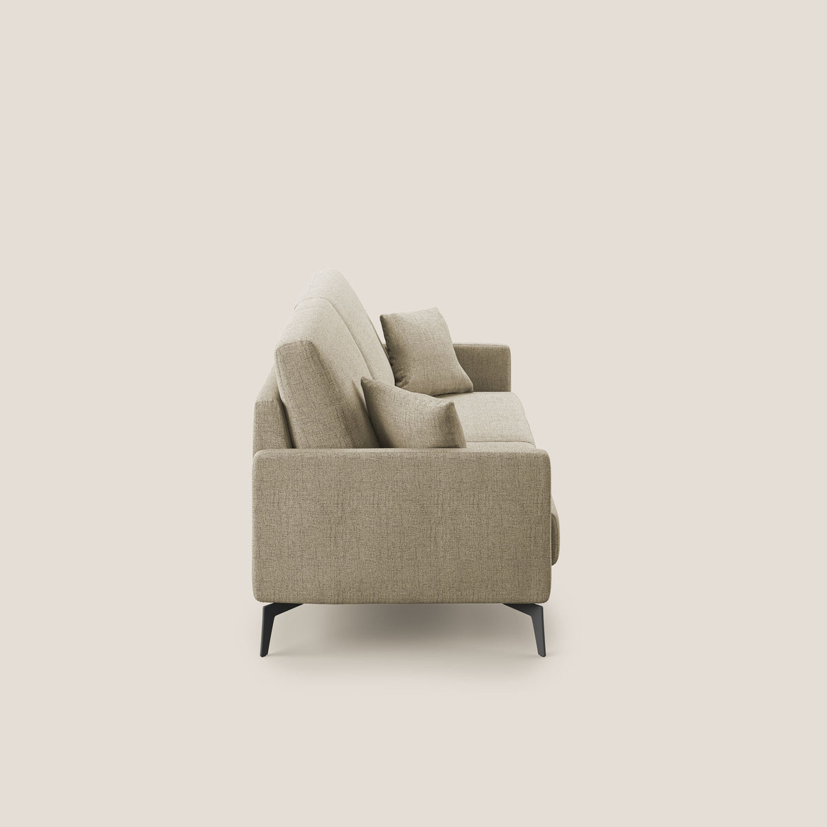 Saturno divano moderno in tessuto morbido impermeabile T03 beige - divitt.sbs