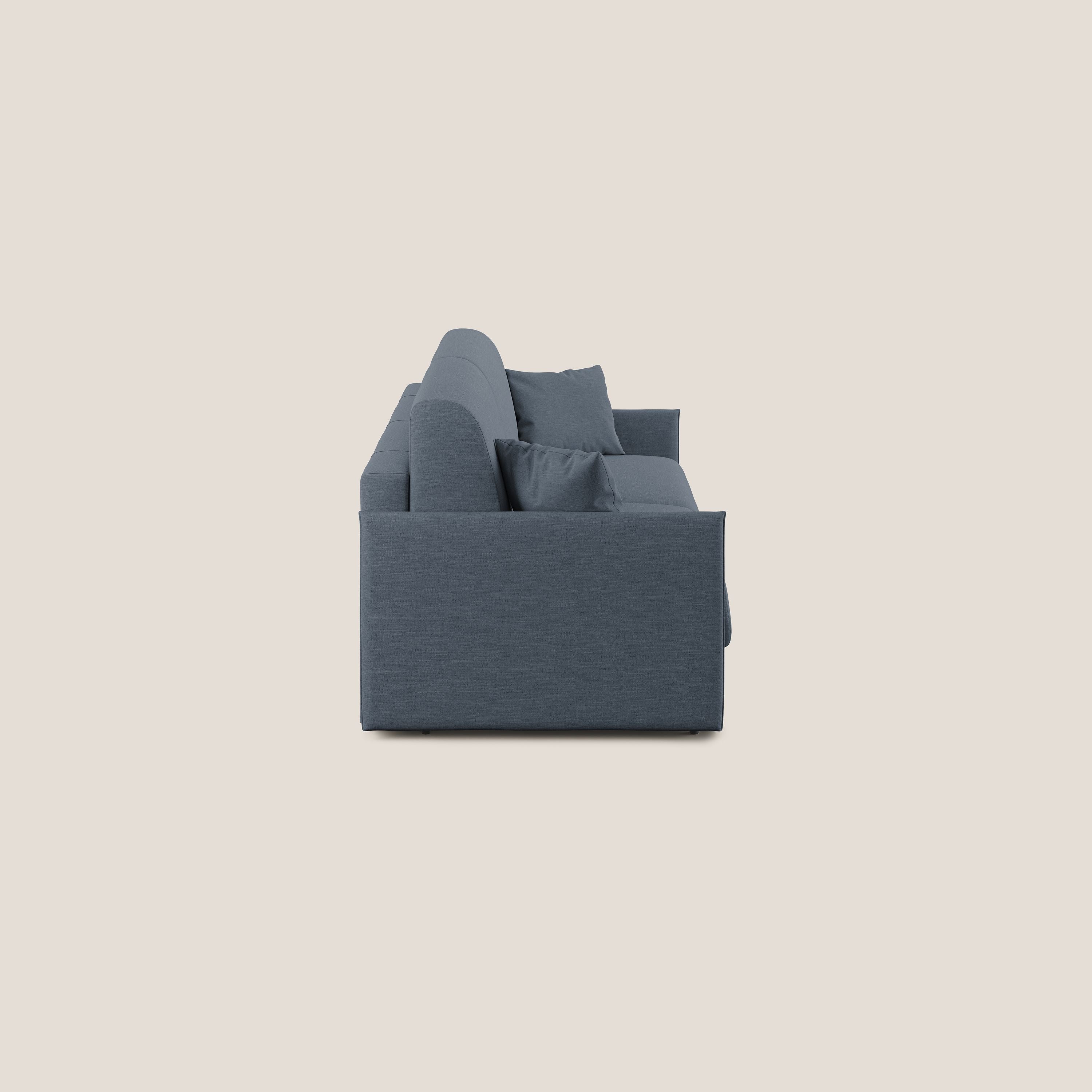 Evans Divano letto in tessuto Ecosostenibile blu - divitt.sbs