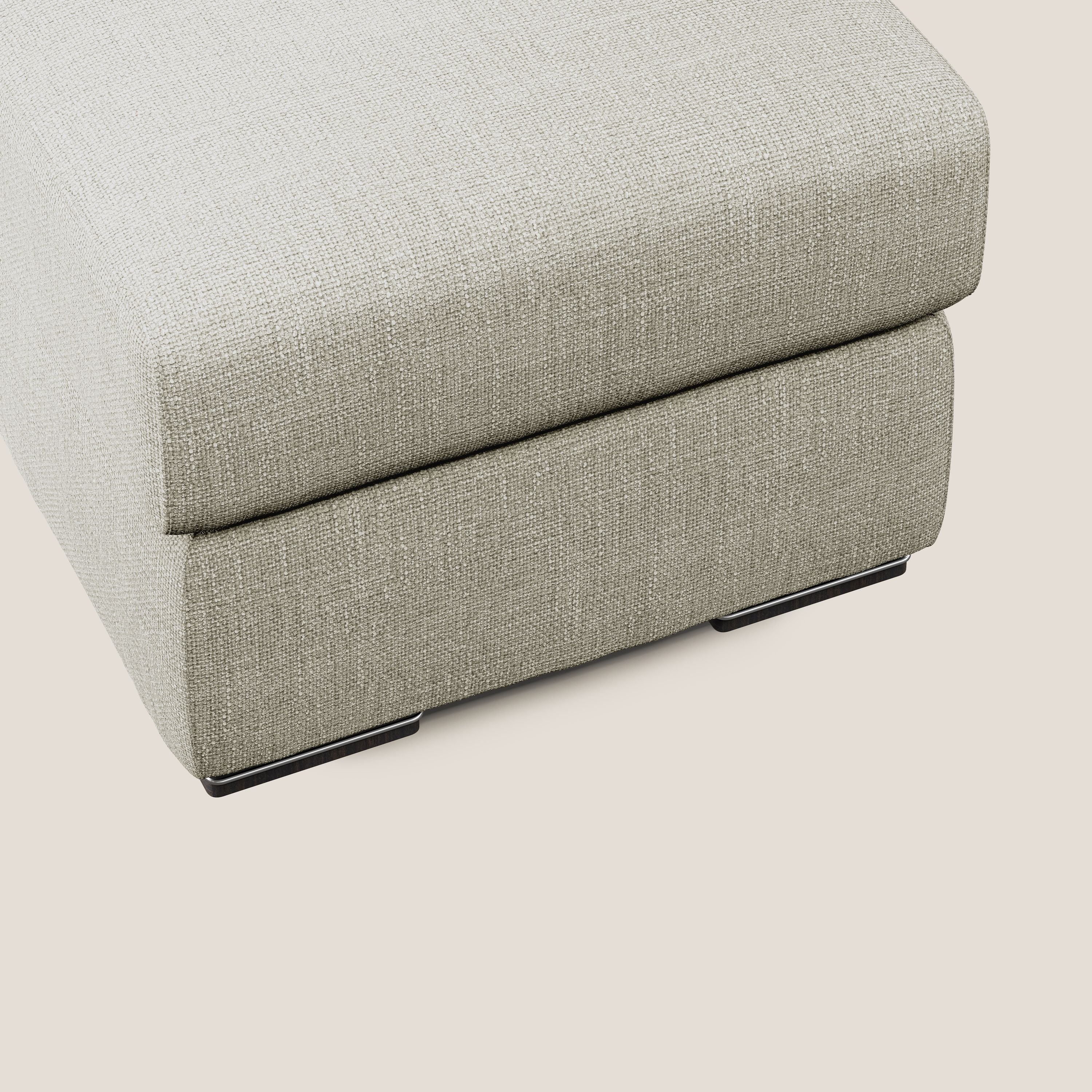 Sun pouf apribile contenitore in tessuto impermeabile morbido intreccio T06 panna - divitt.sbs