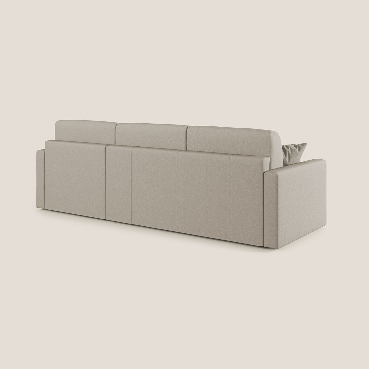 Chris Divano letto angolare 5 posti in tessuto impermeabile T13 panna - divitt.sbs