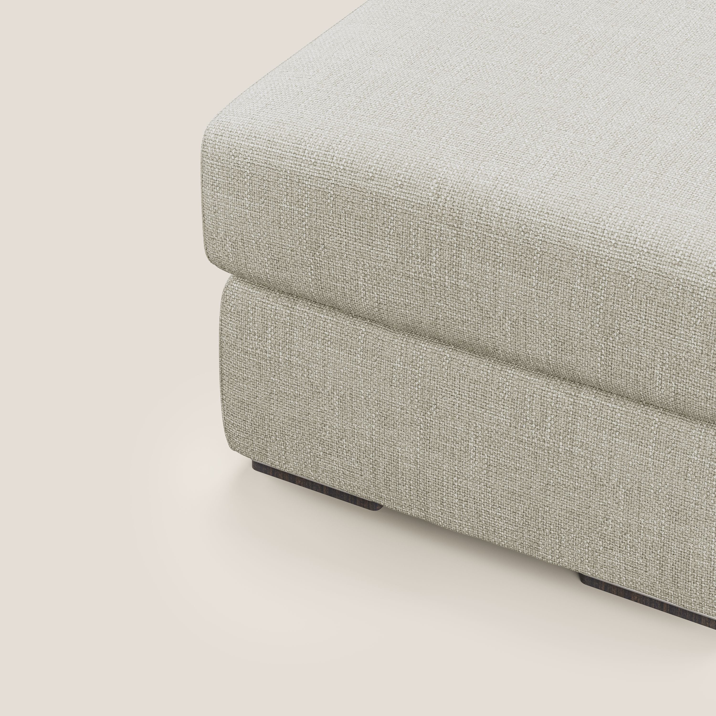 Sun pouf apribile contenitore in tessuto impermeabile morbido intreccio T06 panna - divitt.sbs
