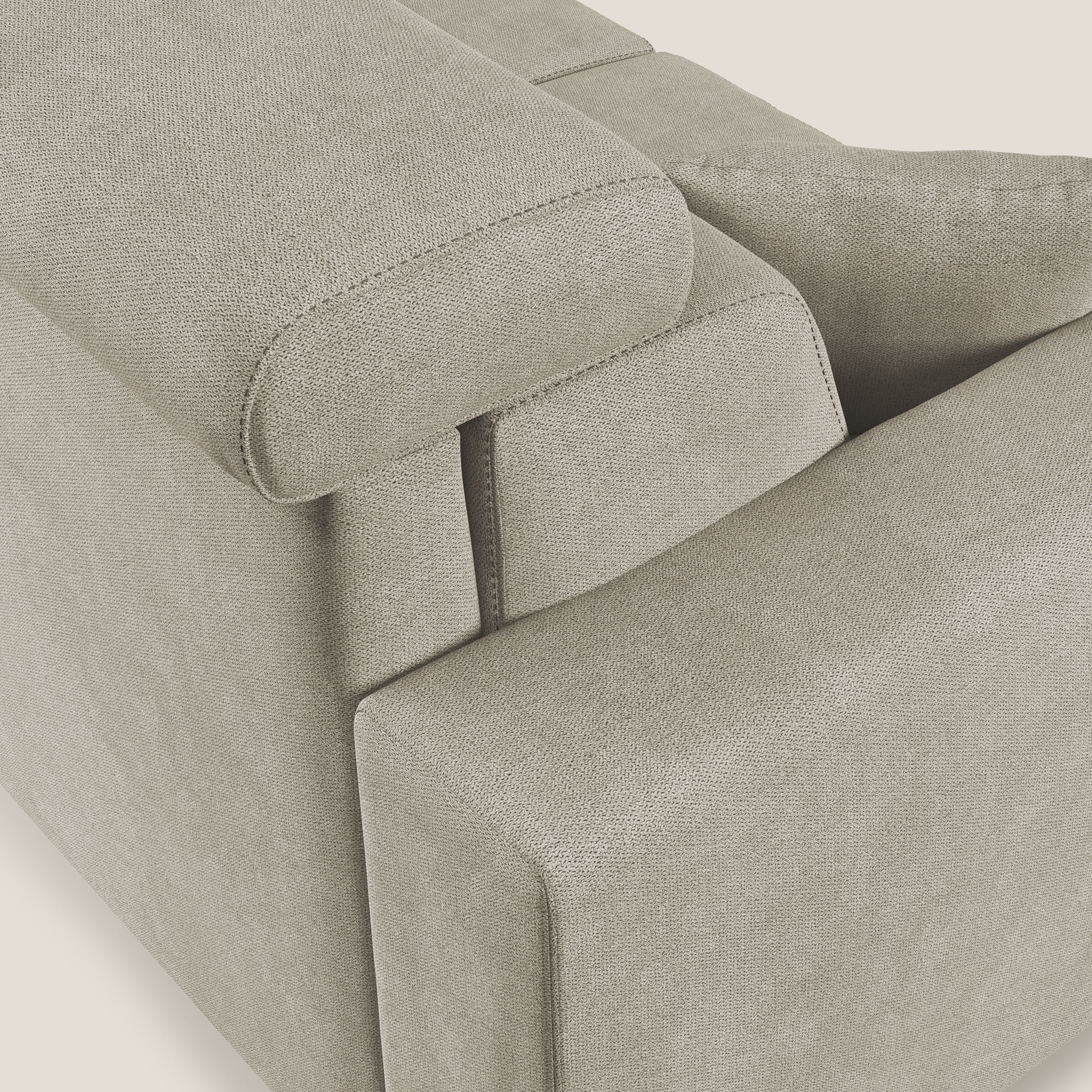 Pegaso divano letto angolare con poggiatesta reclinabili e rivestimento impermeabile T02 panna - divitt.sbs