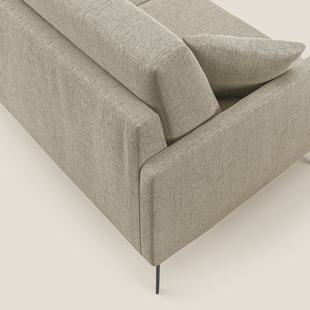 Saturno divano moderno in tessuto morbido impermeabile T03 beige - divitt.sbs