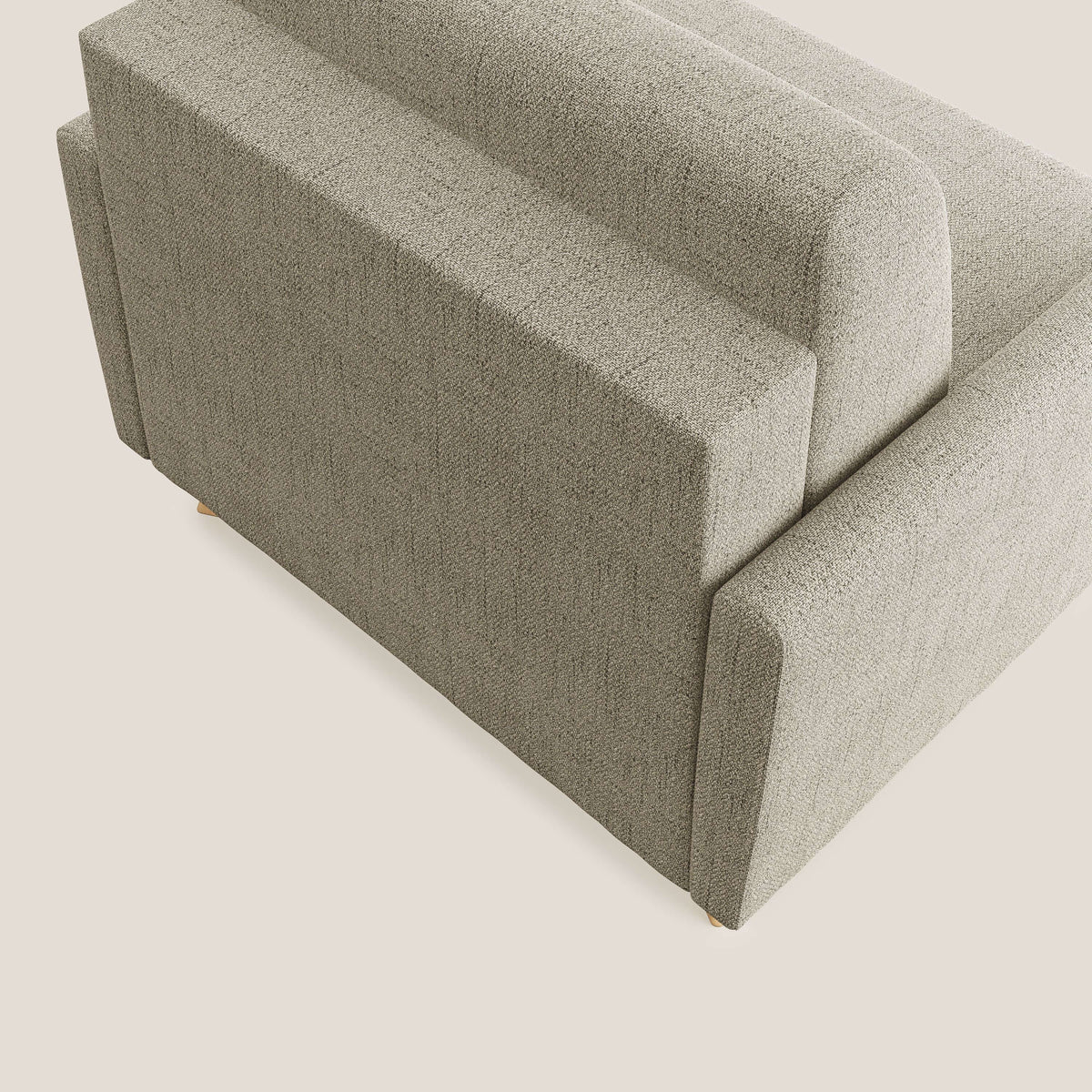 Edgar poltrona letto in tessuto felis impermeabile T03 beige - divitt.sbs