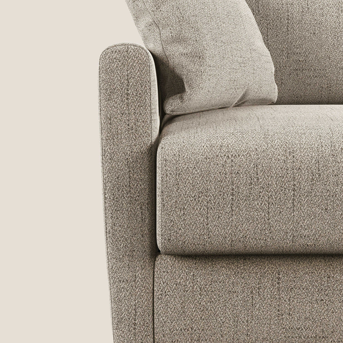 Edgar divano letto matrimoniale in tessuto felis impermeabile T03 beige - divitt.sbs