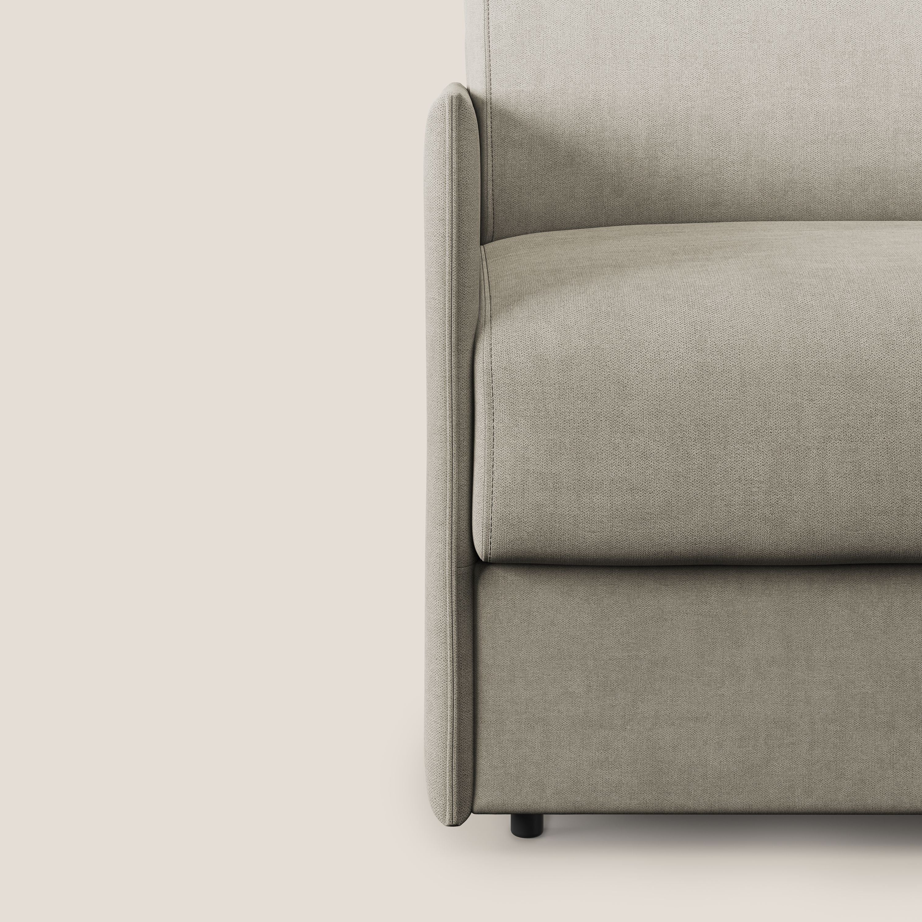 Evans poltrona letto in morbido tessuto impermeabile T02 panna - divitt.sbs