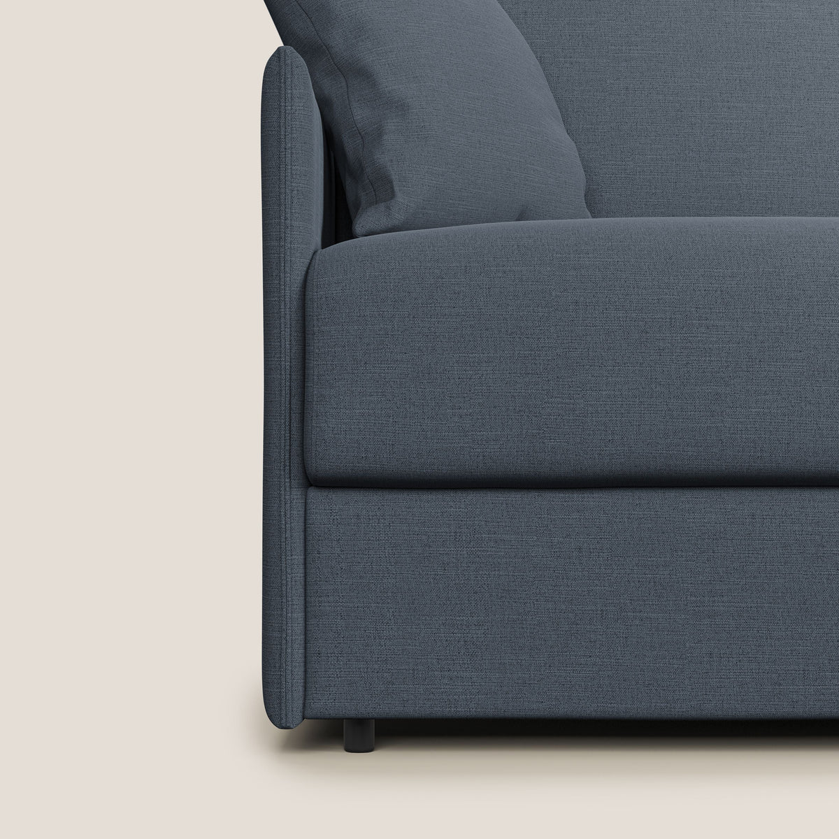 Evans Divano letto in tessuto Ecosostenibile blu - divitt.sbs