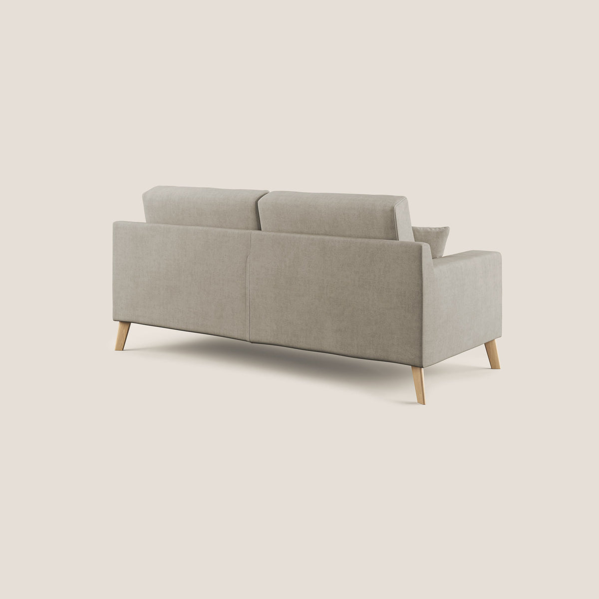 Danish divano moderno in tessuto morbido impermeabile T02 panna - divitt.sbs