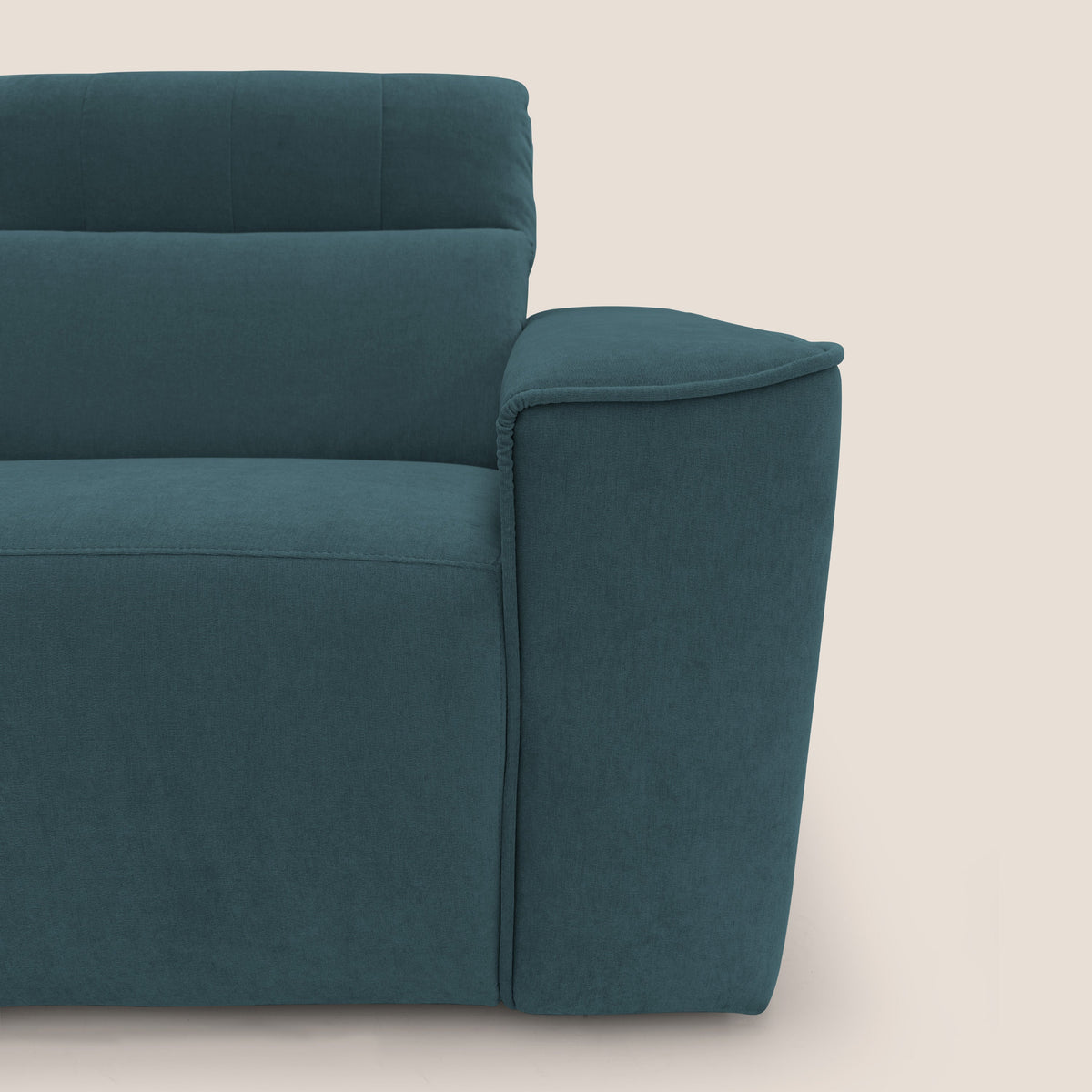 Clark Divano modulare angolare REVERSIBILE con opzione relax elettrico in tessuto smacchiabile impermeabile T17 petrolio - divitt.sbs