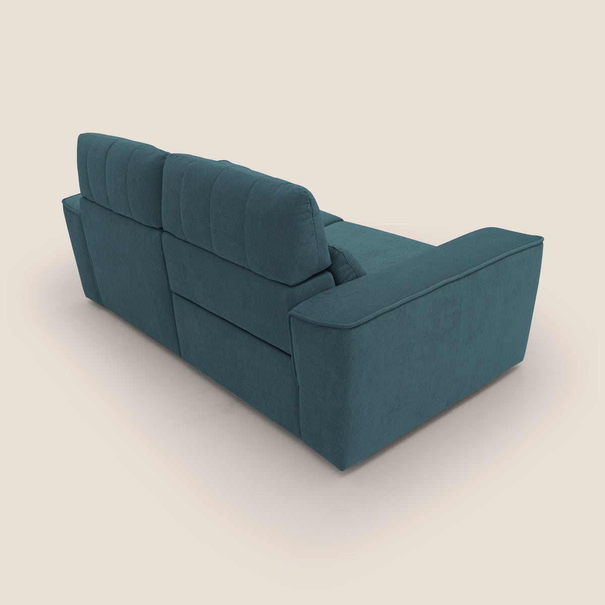 Clark Divano modulare con opzione relax elettrico in tessuto smacchiabile impermeabile T17 petrolio - divitt.sbs