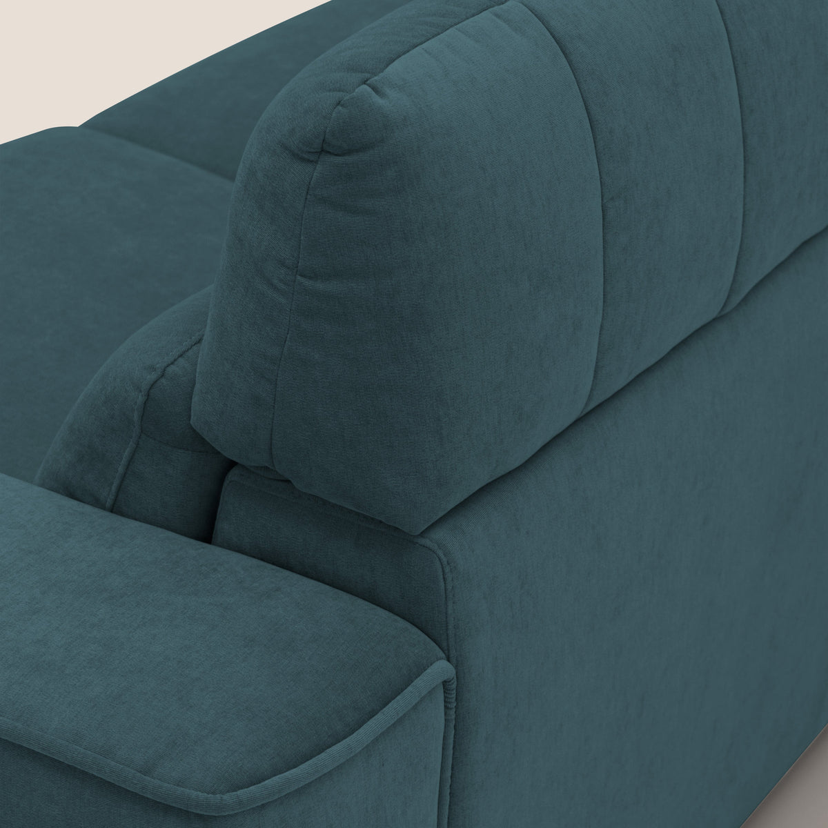 Clark Divano modulare 3 sedute con opzione relax elettrico in tessuto smacchiabile impermeabile T17 petrolio - divitt.sbs