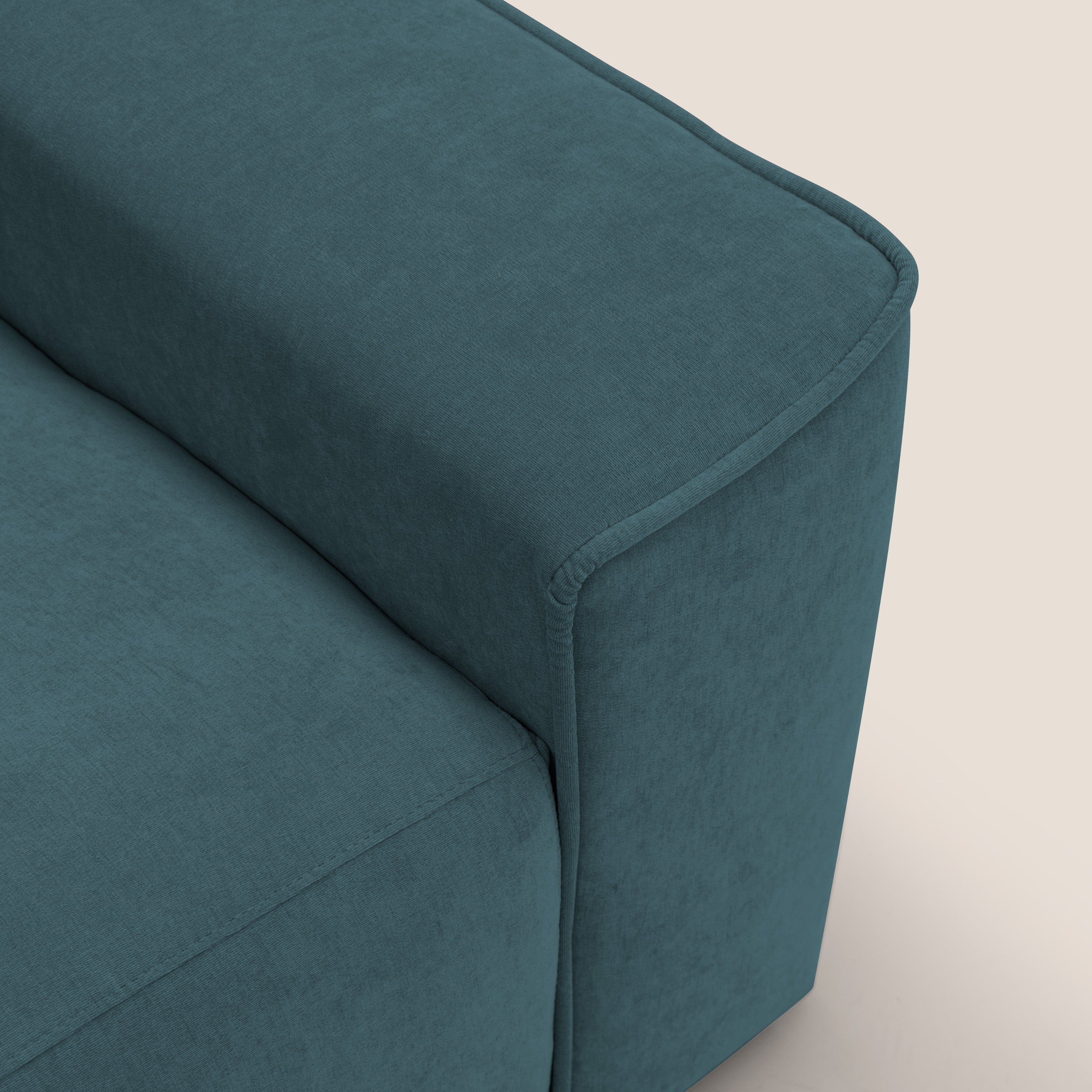 Clark Divano modulare 3 sedute con opzione relax elettrico in tessuto smacchiabile impermeabile T17 petrolio - divitt.sbs