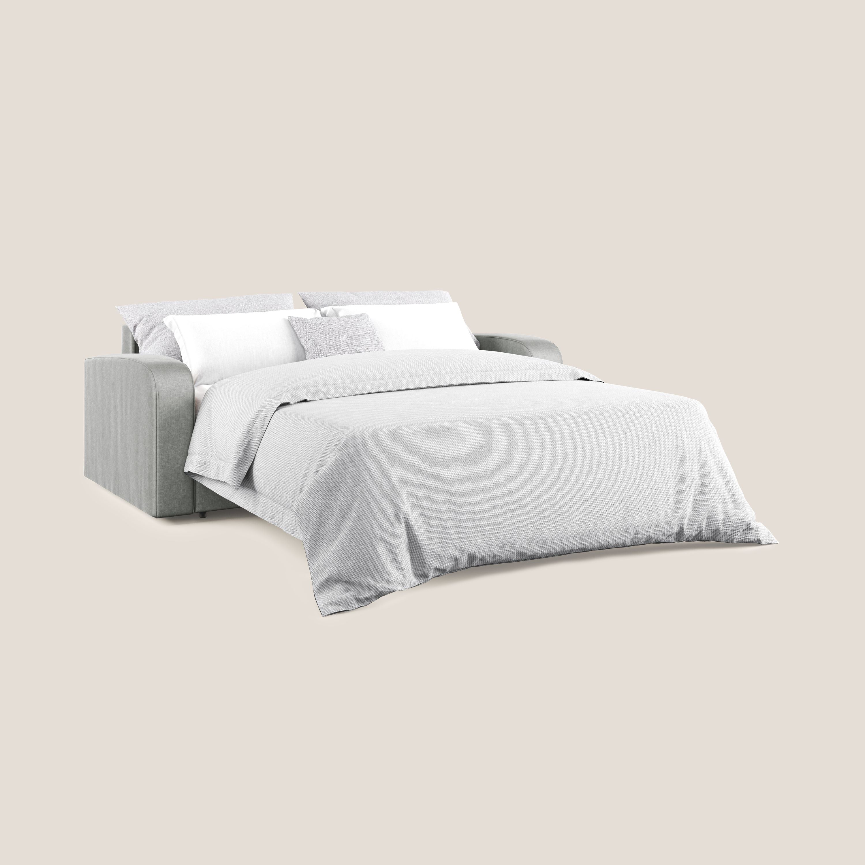 Lebron Divano letto matrimoniale in velluto morbido T01 grigio chiaro - divitt.sbs