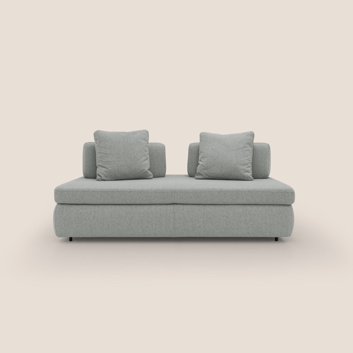 Gransasso Divano letto matrimoniale dal DESIGN innovativo in tessuto impermeabile T03 grigio chiaro - divitt.sbs