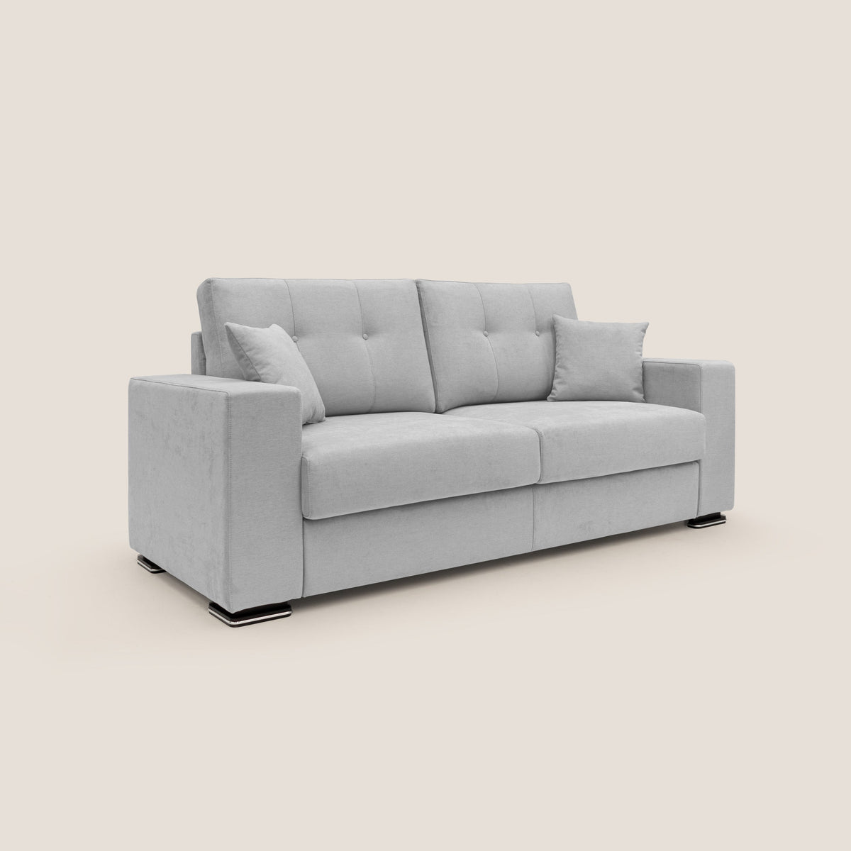 Giove divano in morbido tessuto impermeabile T02 grigio chiaro - divitt.sbs