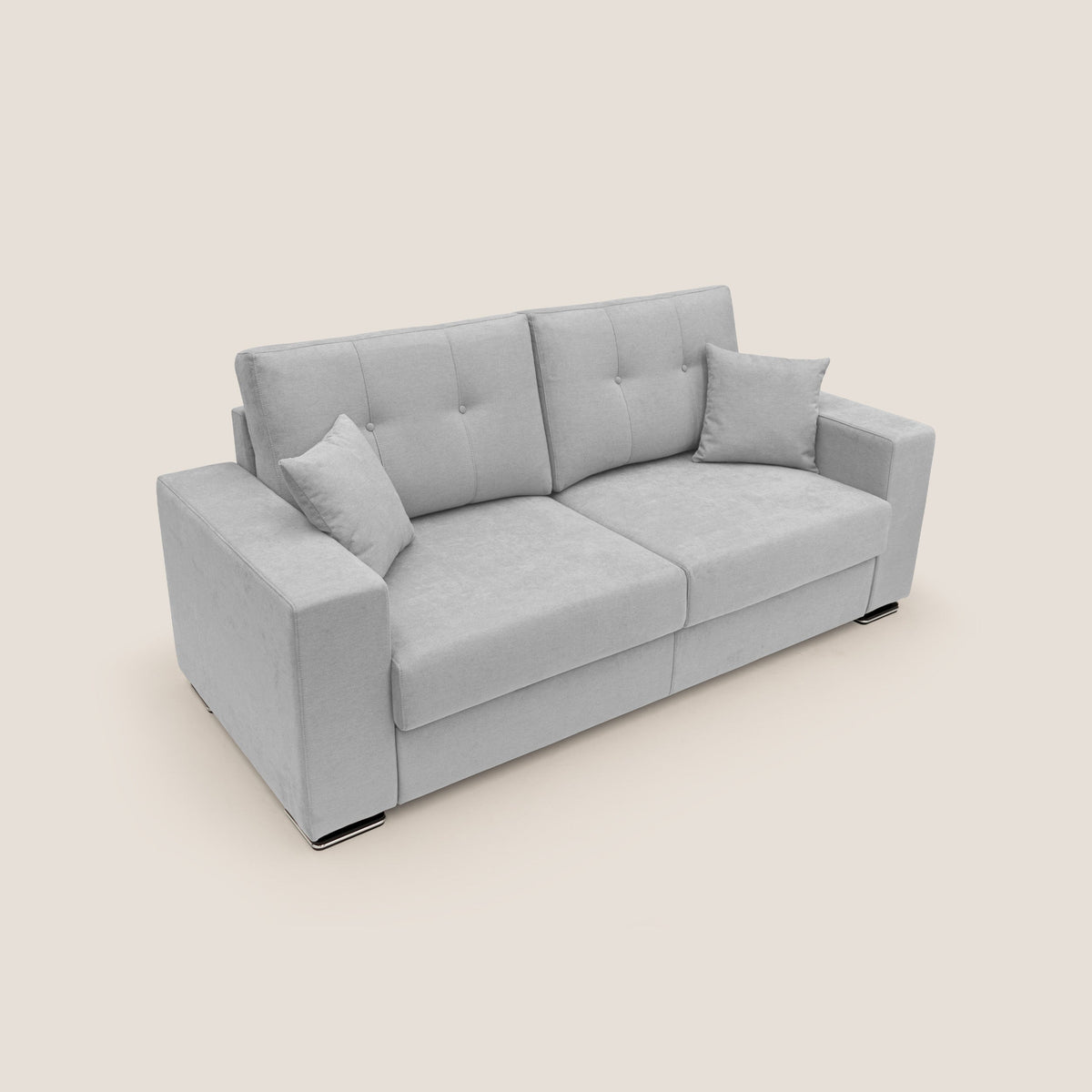 Giove divano in morbido tessuto impermeabile T02 grigio chiaro - divitt.sbs