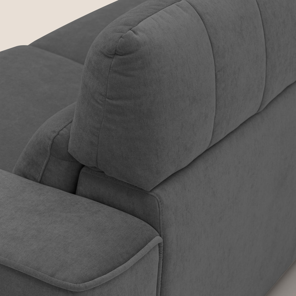 Clark Divano angolare con opzione relax elettrico in tessuto smacchiabile impermeabile T17 antracite - divitt.sbs