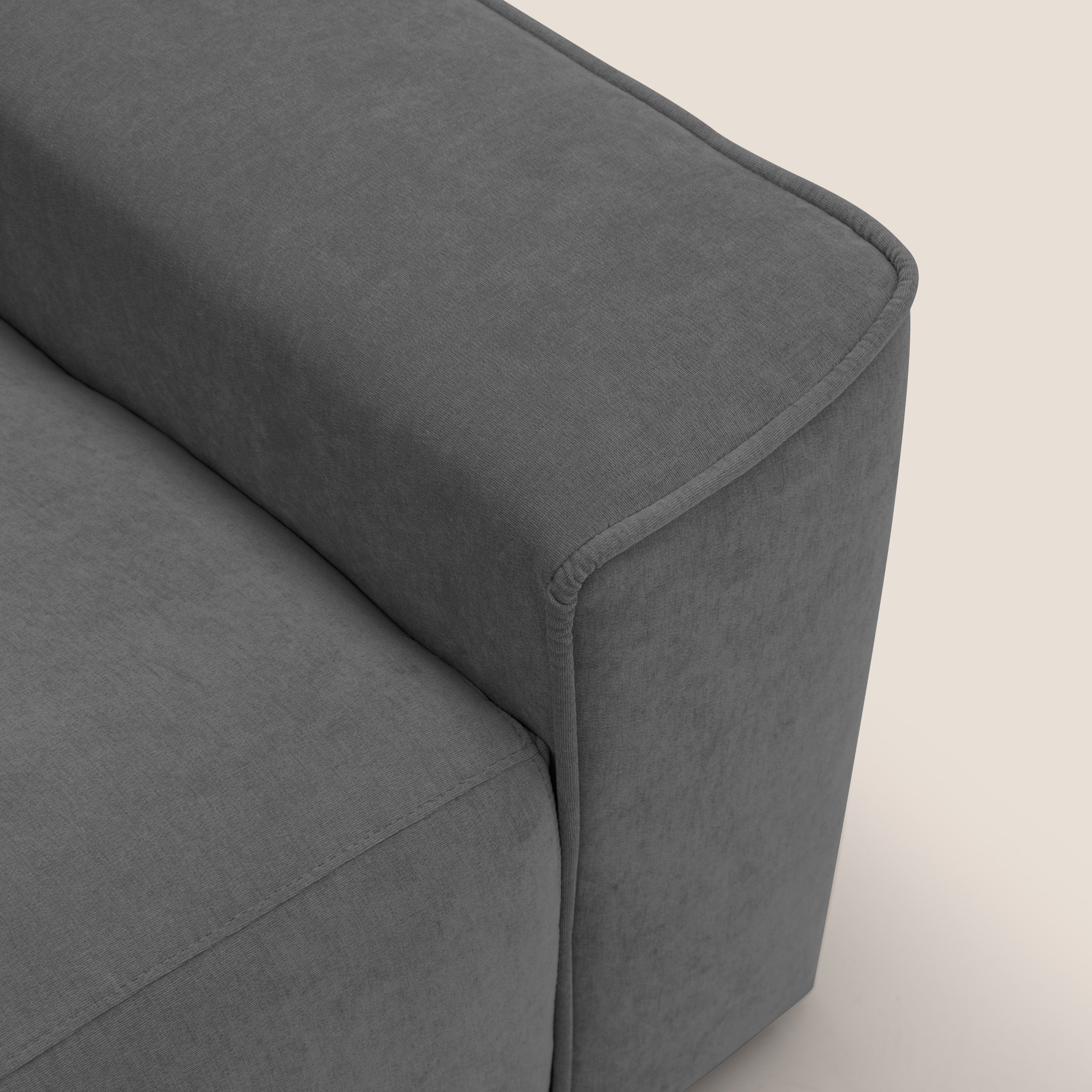 Clark Divano modulare 3 sedute con opzione relax elettrico in tessuto smacchiabile impermeabile T17 antracite - divitt.sbs