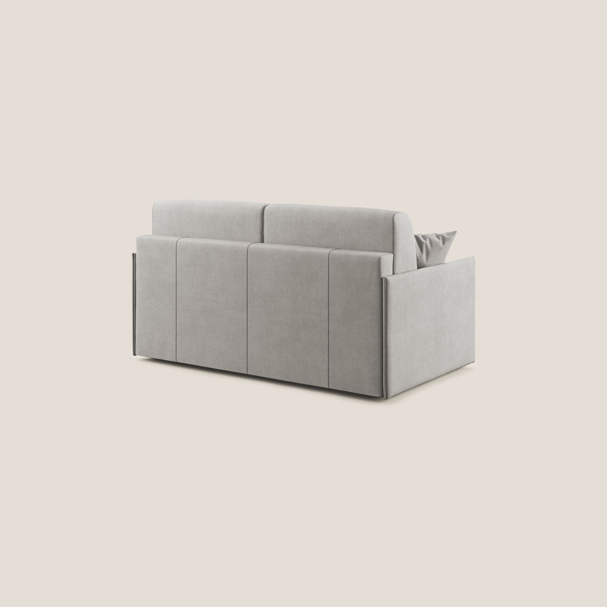 Evans Divano letto in morbido tessuto impermeabile T02 grigio chiaro - divitt.sbs
