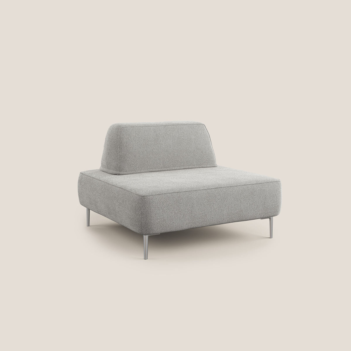 Newton poltrona modulare con schienali movibili T07 grigio - divitt.sbs