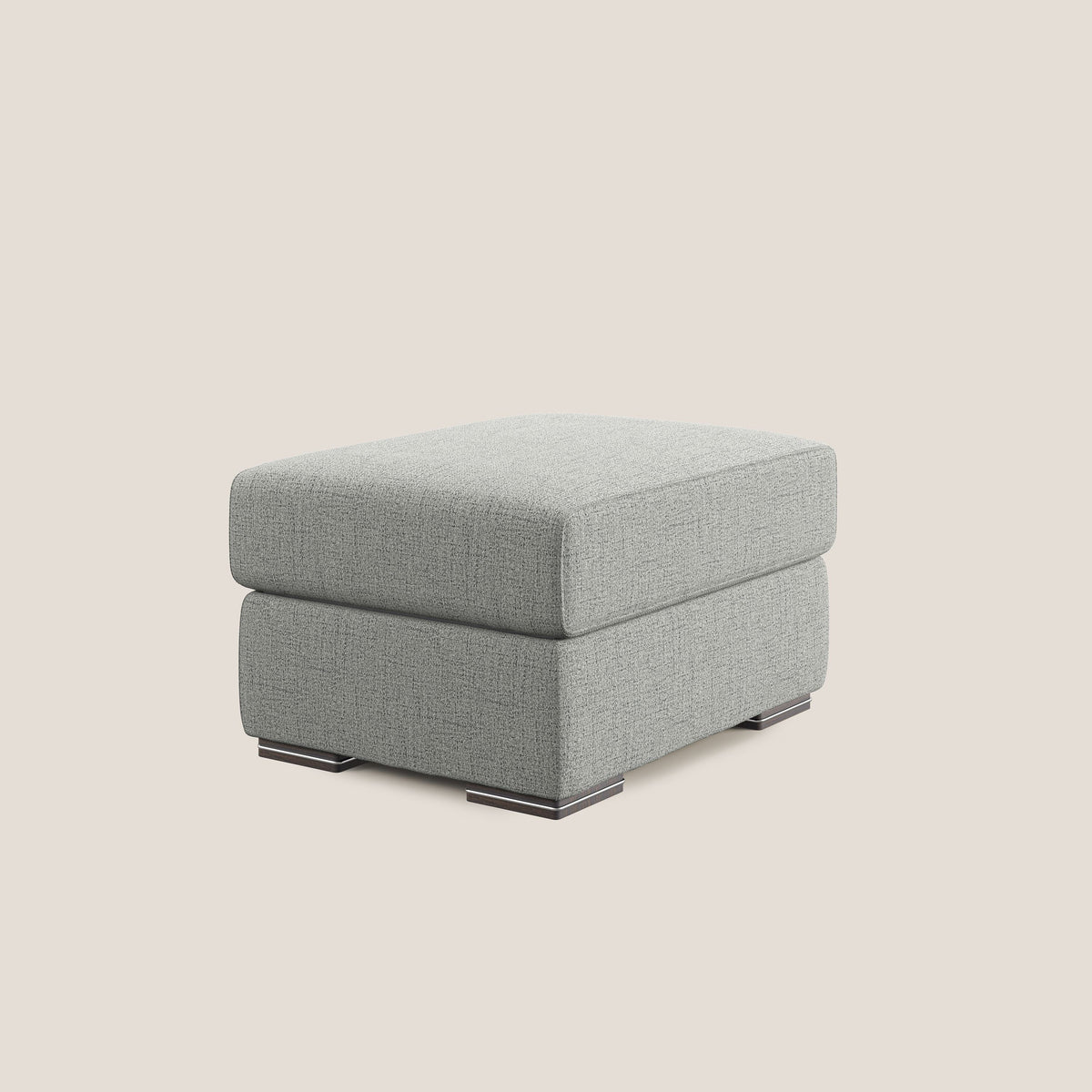 Sun pouf apribile contenitore in tessuto impermeabile fiammato T03 grigio chiaro - divitt.sbs