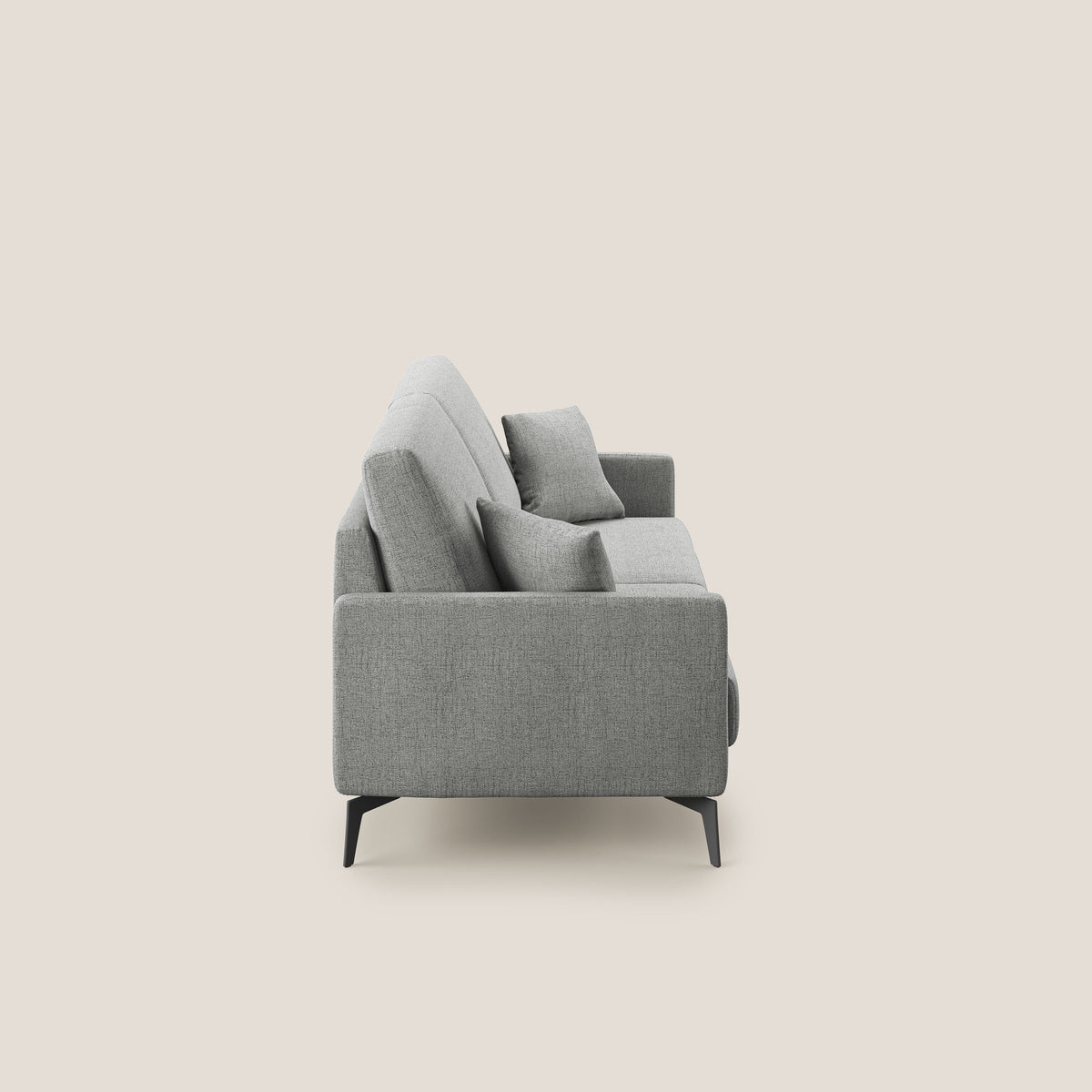 Saturno divano moderno in tessuto morbido impermeabile T03 grigio chiaro - divitt.sbs