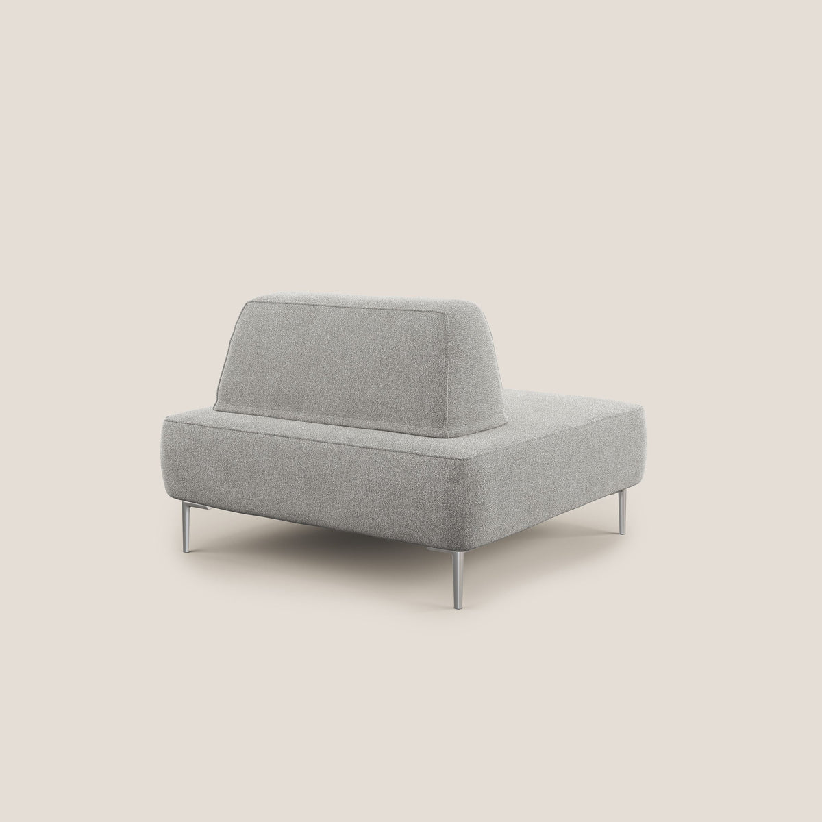 Newton poltrona modulare con schienali movibili T07 grigio - divitt.sbs