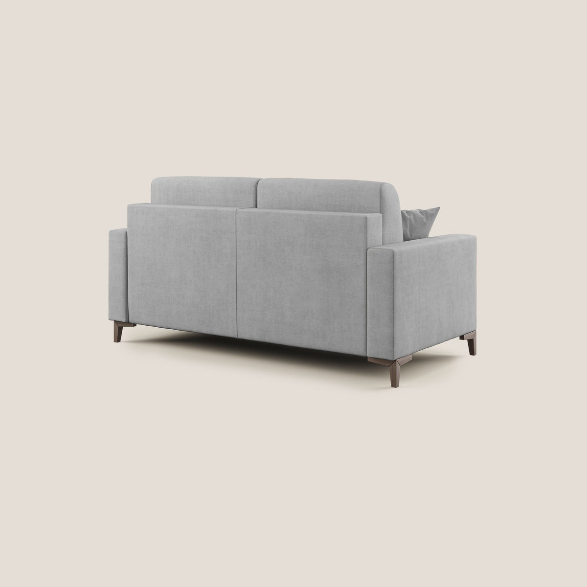 Kafka divano letto matrimoniale in morbido tessuto impermeabile T02 grigio chiaro - divitt.sbs