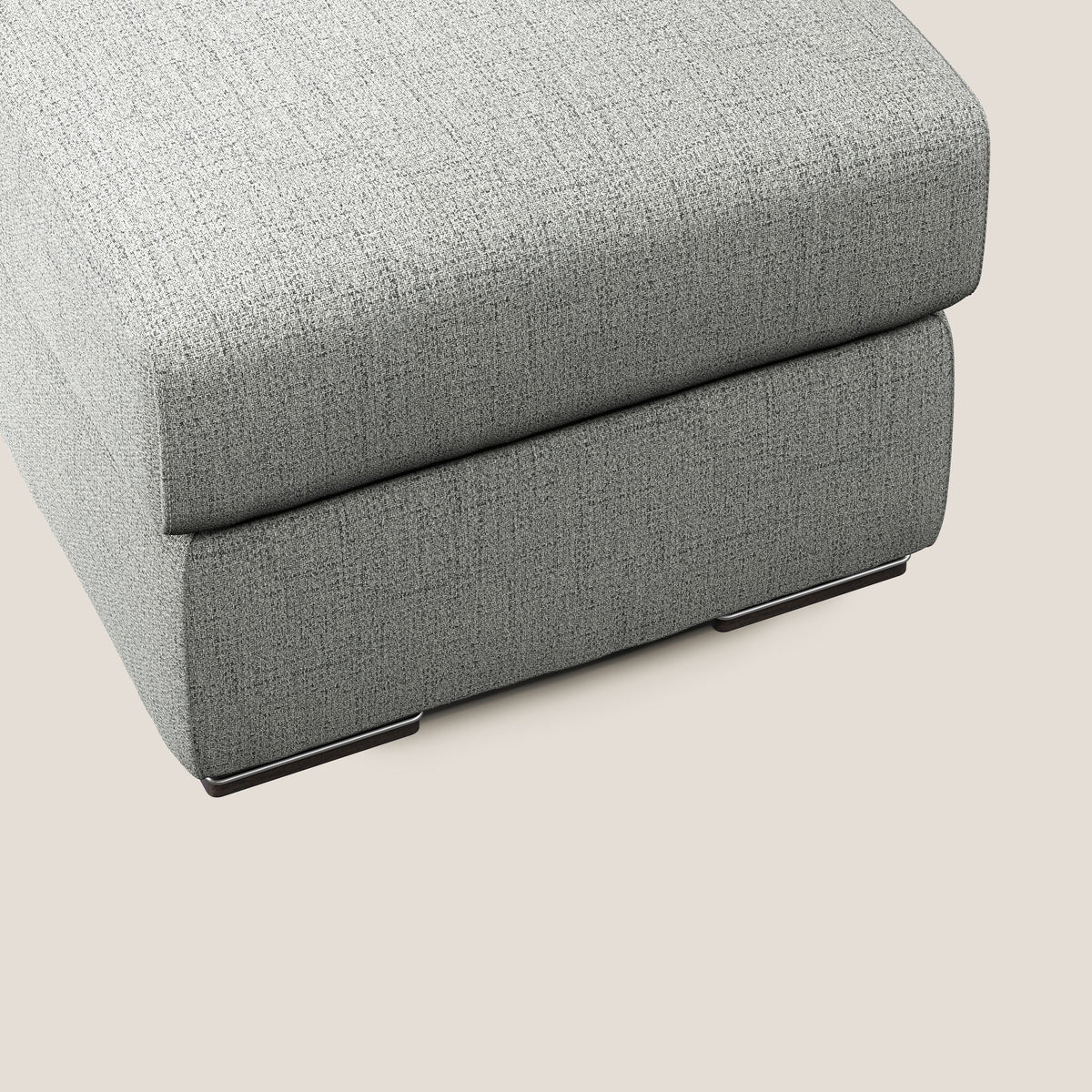 Sun pouf apribile contenitore in tessuto impermeabile fiammato T03 grigio chiaro - divitt.sbs