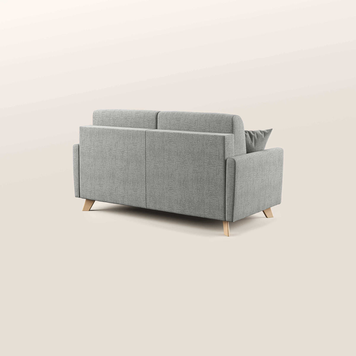 Edgar divano letto matrimoniale in tessuto felis impermeabile T03 grigio chiaro - divitt.sbs