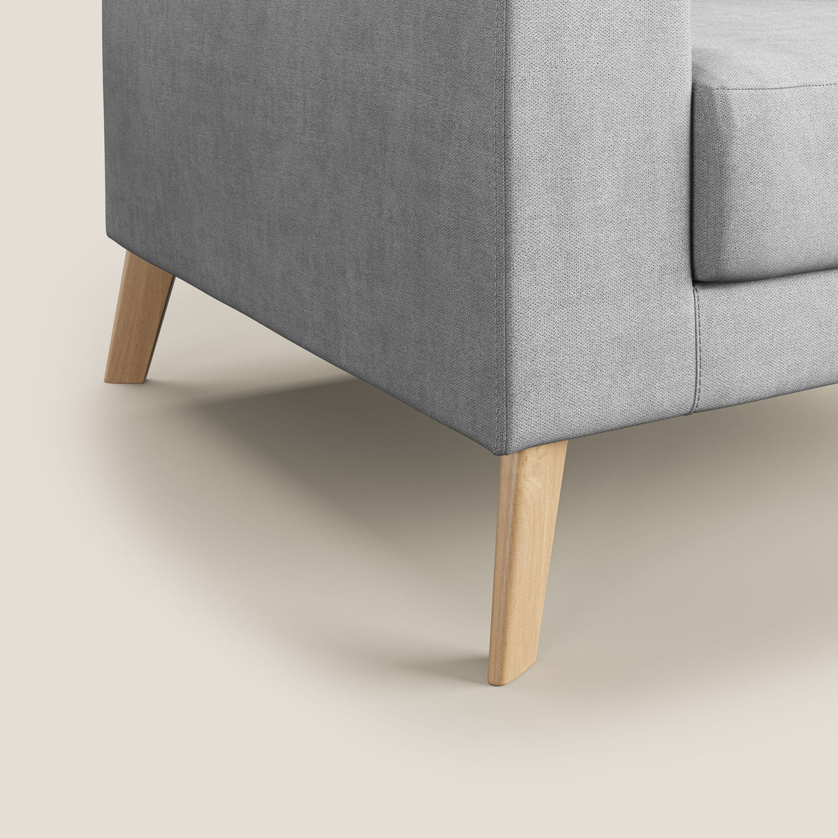 Danish poltroncina in tessuto morbido impermeabile T02 grigio chiaro - divitt.sbs