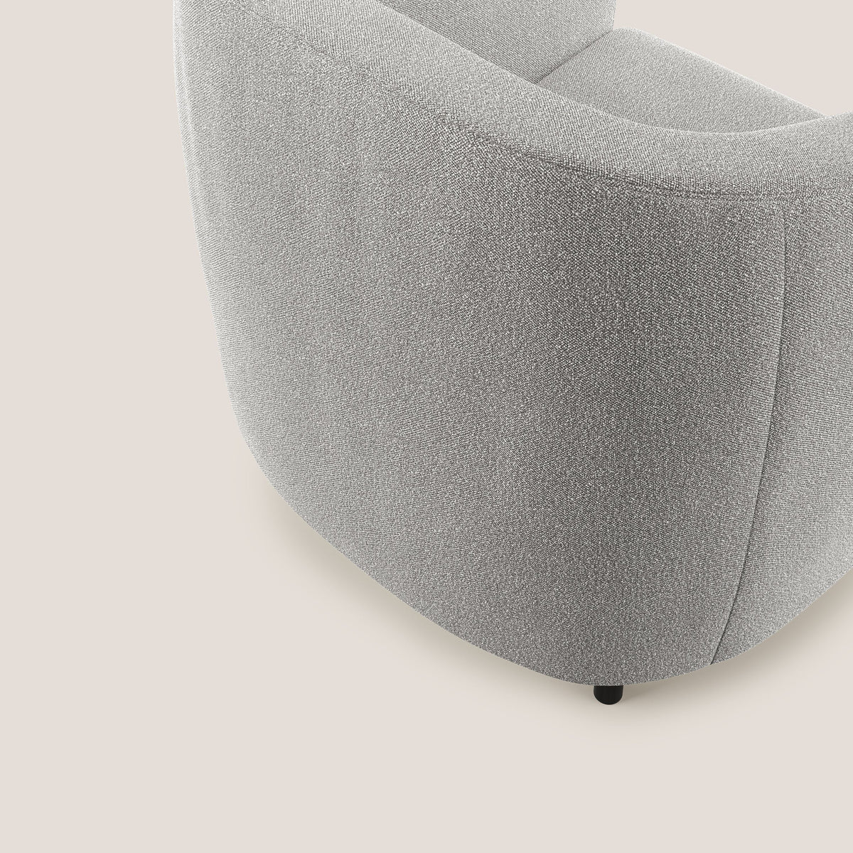 Pandora Poltroncina in morbido tessuto bouclé impermeabile T07 grigio - divitt.sbs