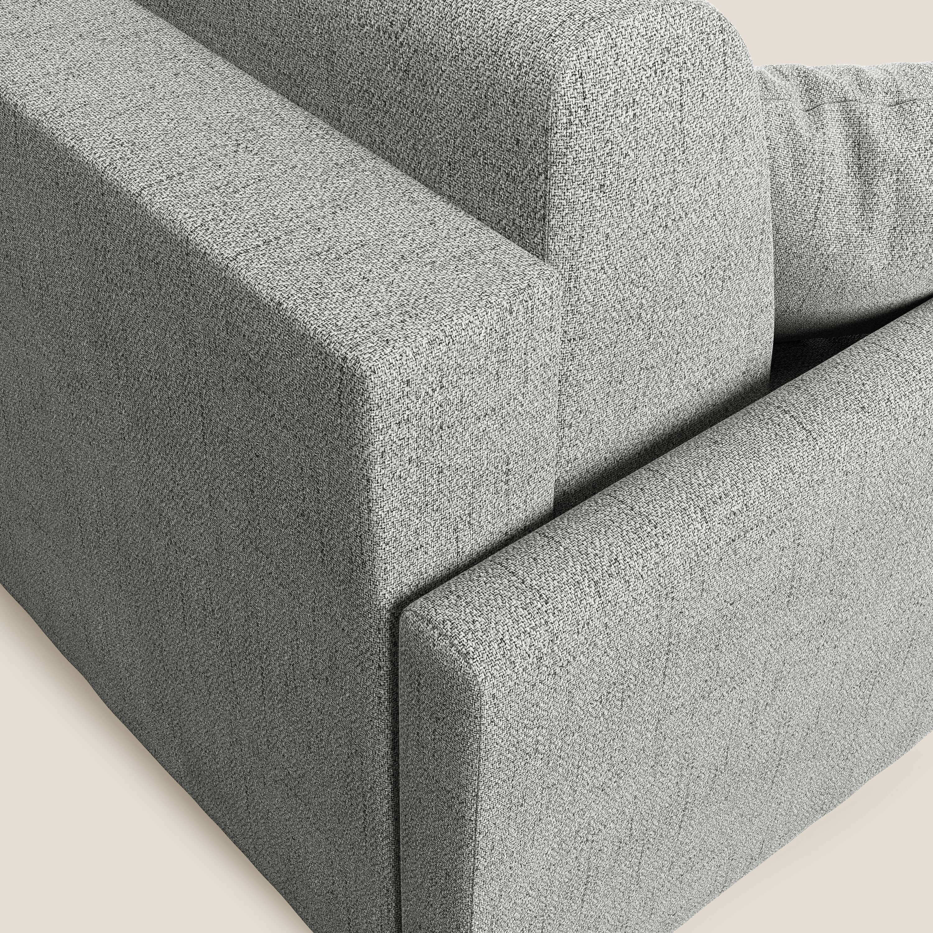 Edgar divano letto matrimoniale in tessuto felis impermeabile T03 grigio chiaro - divitt.sbs