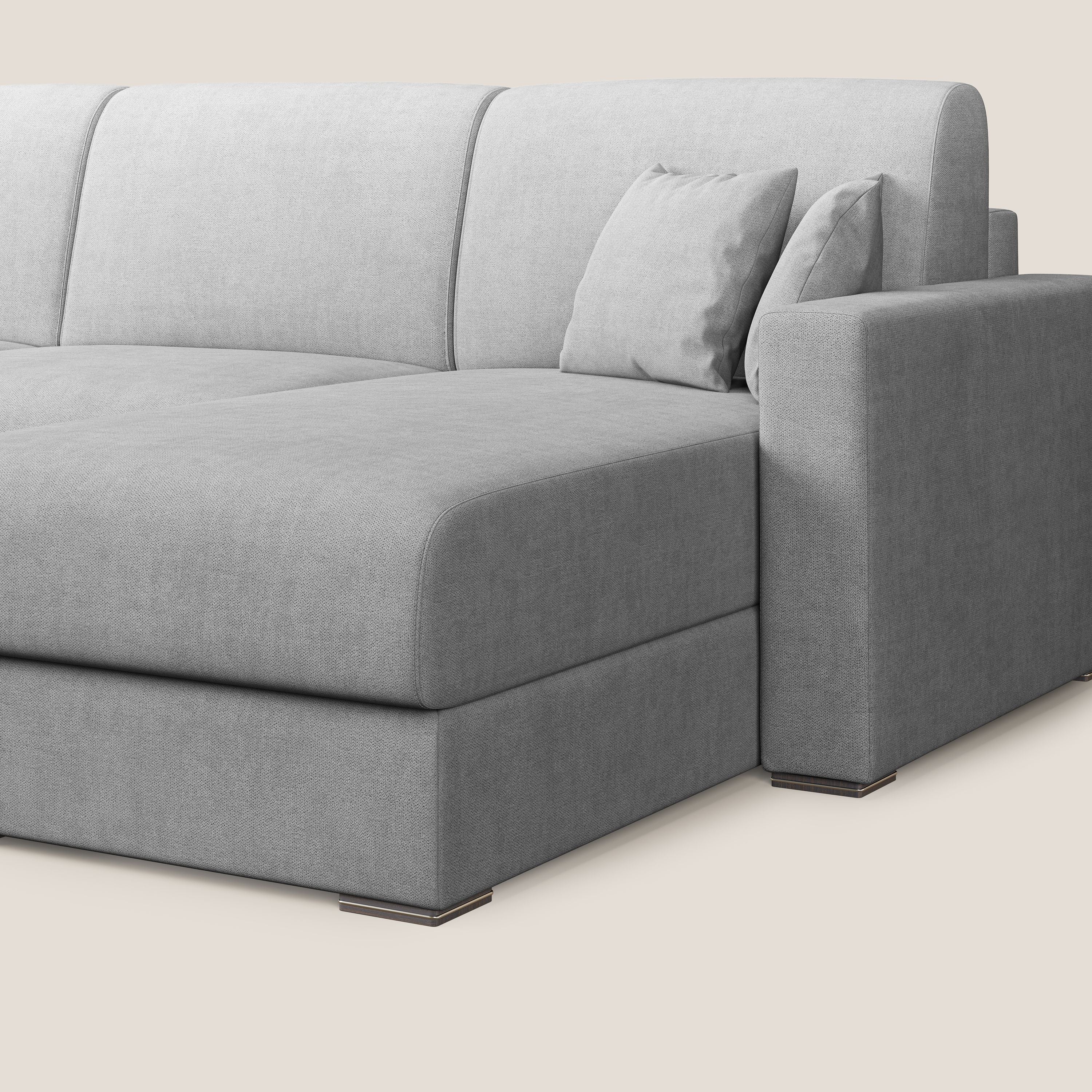 Best Divano letto angolare in tessuto impermeabile T02 grigio chiaro - divitt.sbs