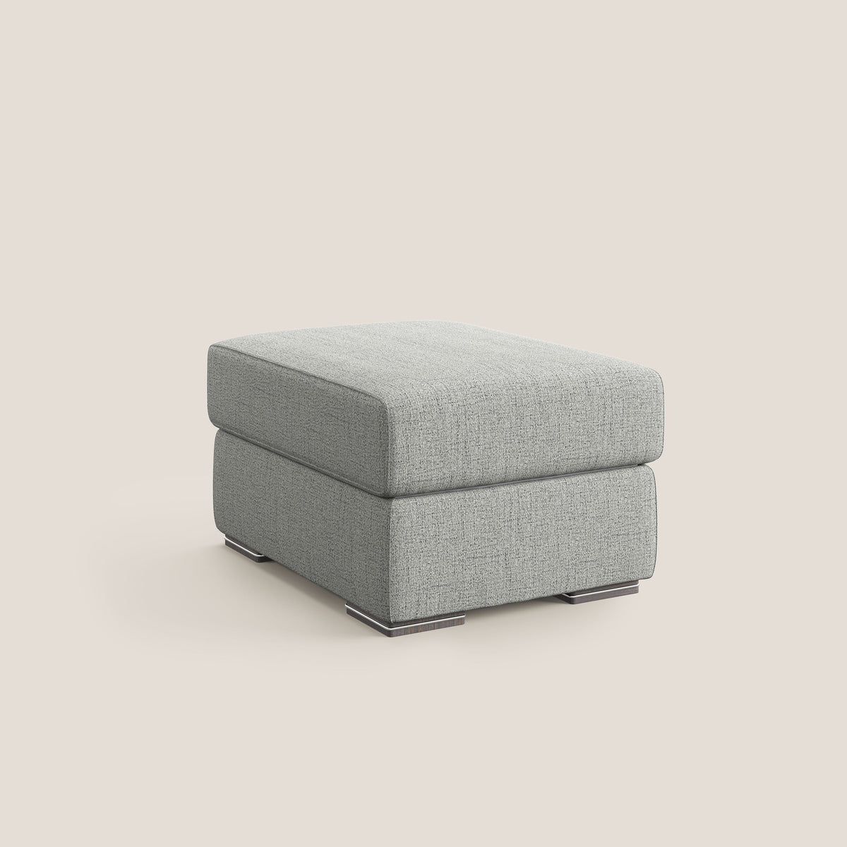 Sun pouf apribile contenitore in tessuto impermeabile fiammato T03 grigio chiaro - divitt.sbs