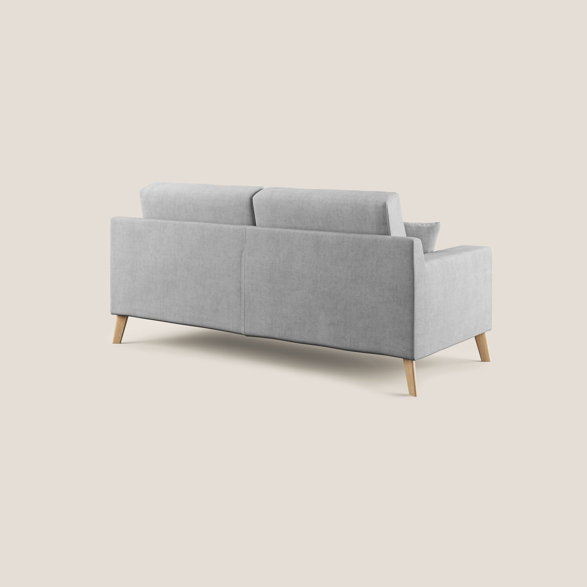 Danish divano moderno in tessuto morbido impermeabile T02 grigio chiaro - divitt.sbs